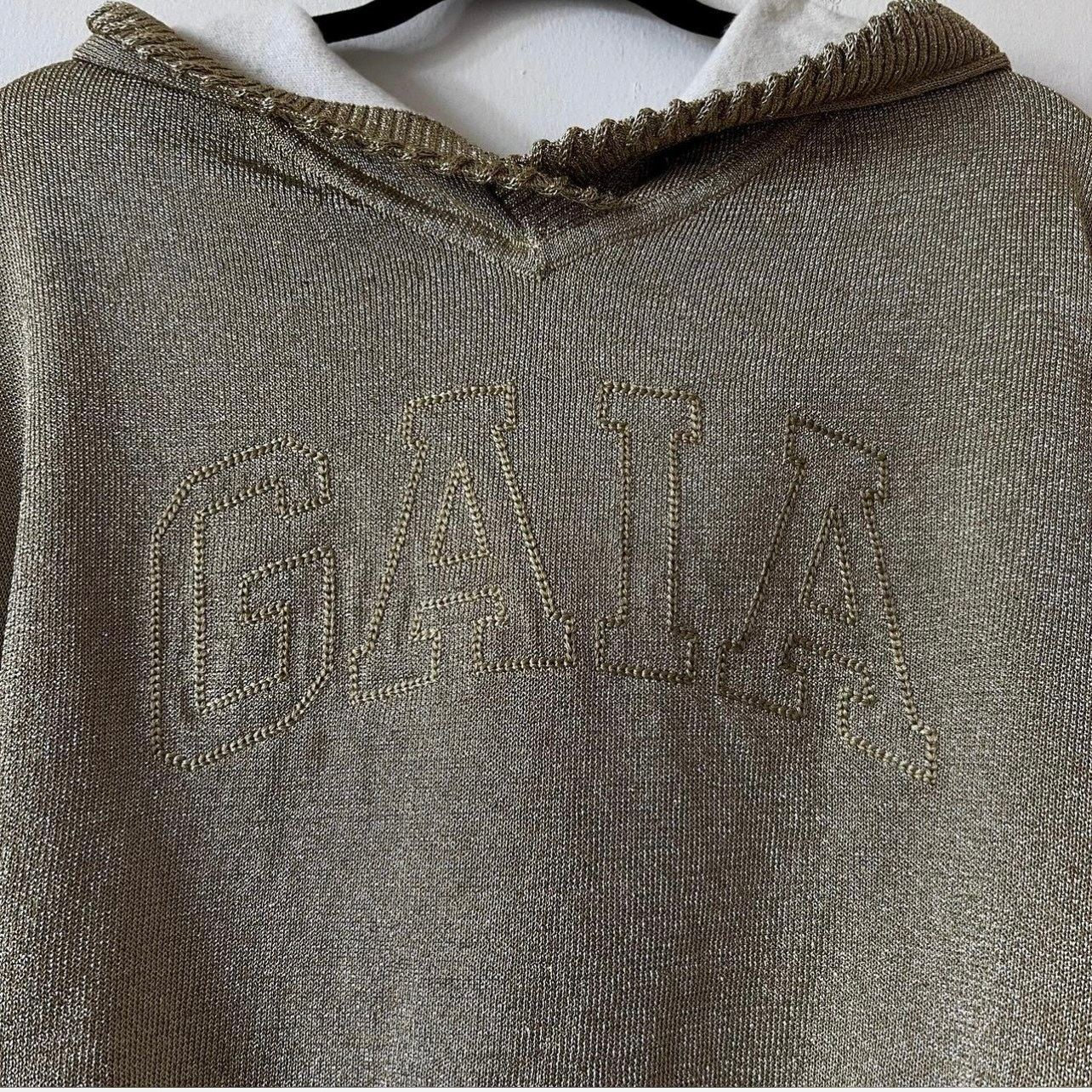 Cult Gaia Cult Gaia x GAP Metallic Gold Hoodie Top Size S S1 Size S / US 4 / IT 40 - 3 Thumbnail