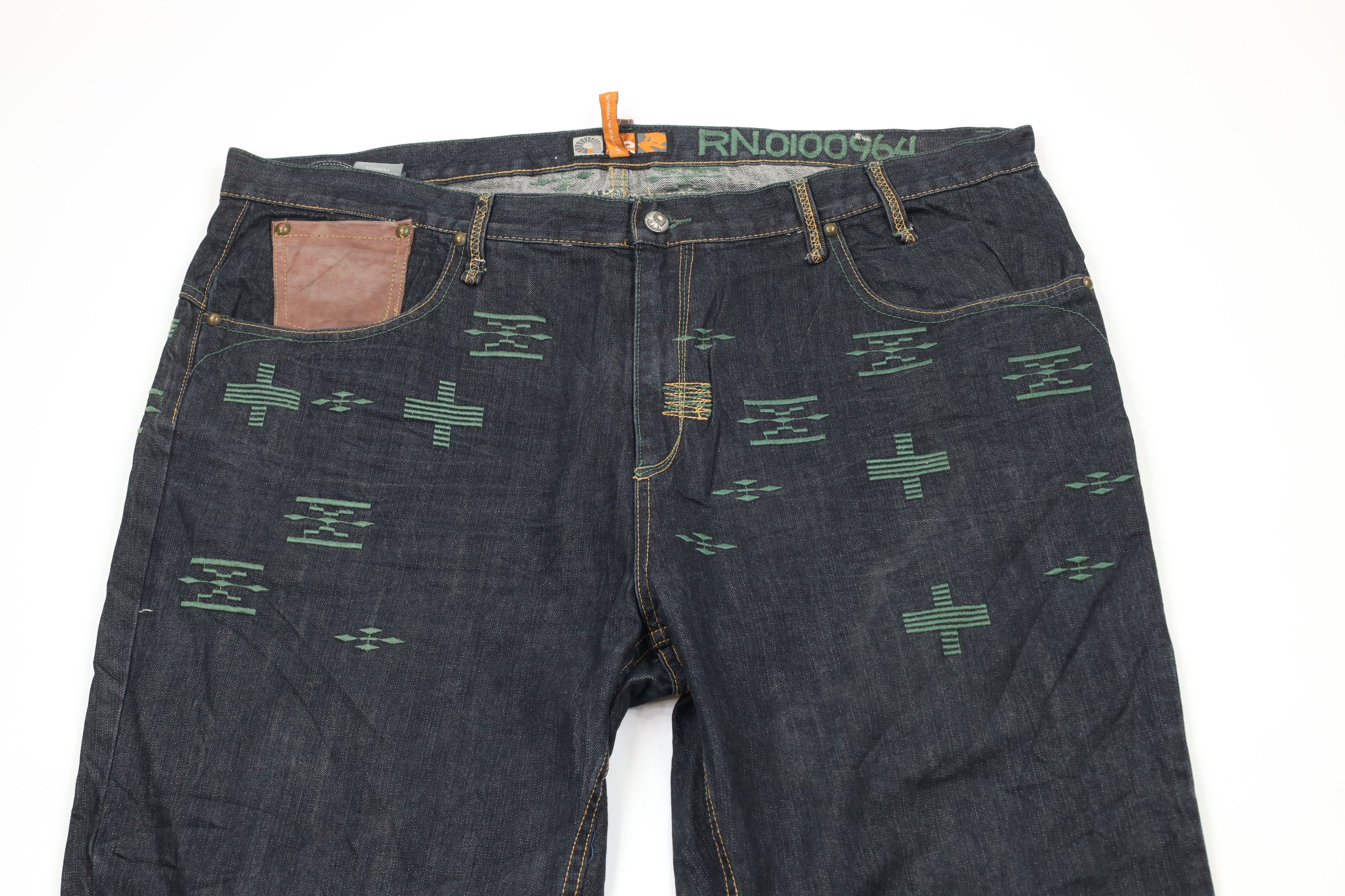 Vintage Vintage Y2K Streetwear Fiesta Warrior Baggy Wide Leg Jeans Size US 42 / EU 58 - 2 Thumbnail