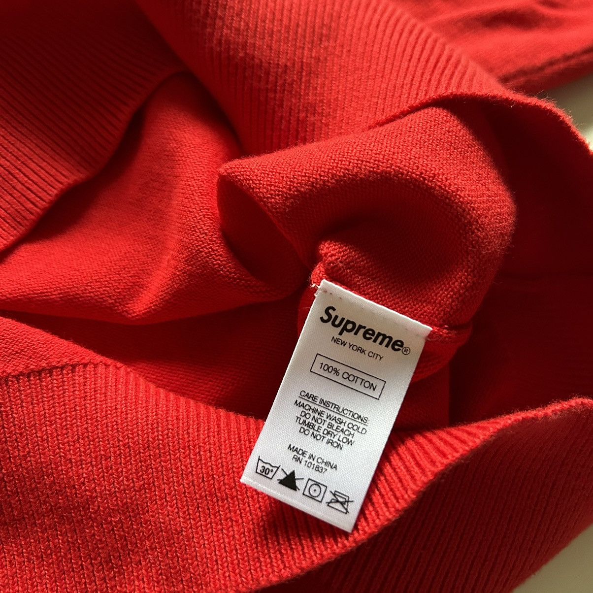 Supreme Supreme Logo Stripe Knit Top Red Men’s Medium Rare Size US M / EU 48-50 / 2 - 4 Thumbnail