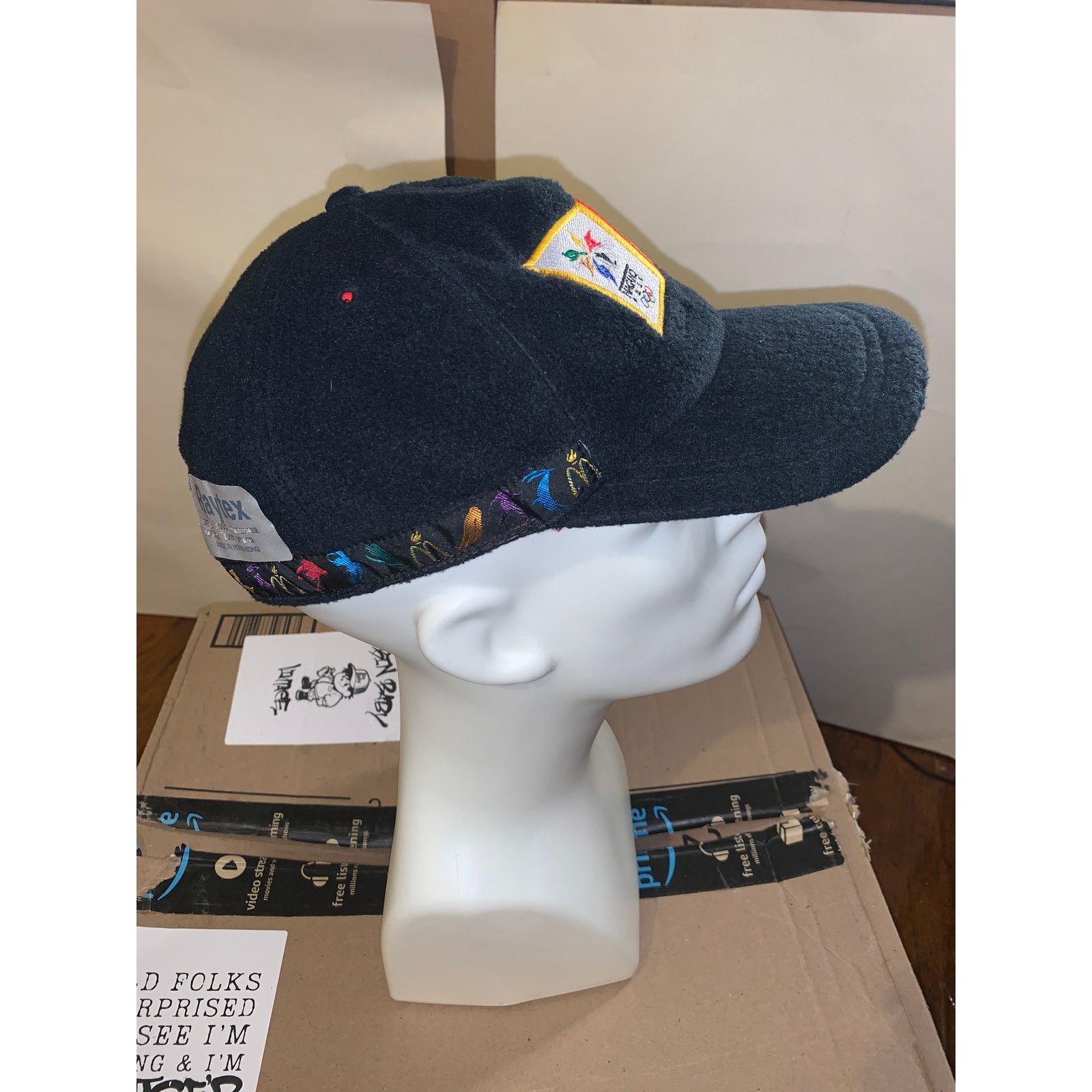 Other × USA Olympics × Vintage McDonalds Nagano 1998 Winter Olympics Fleece Strap Hat Rare Size ONE SIZE - 2 Thumbnail