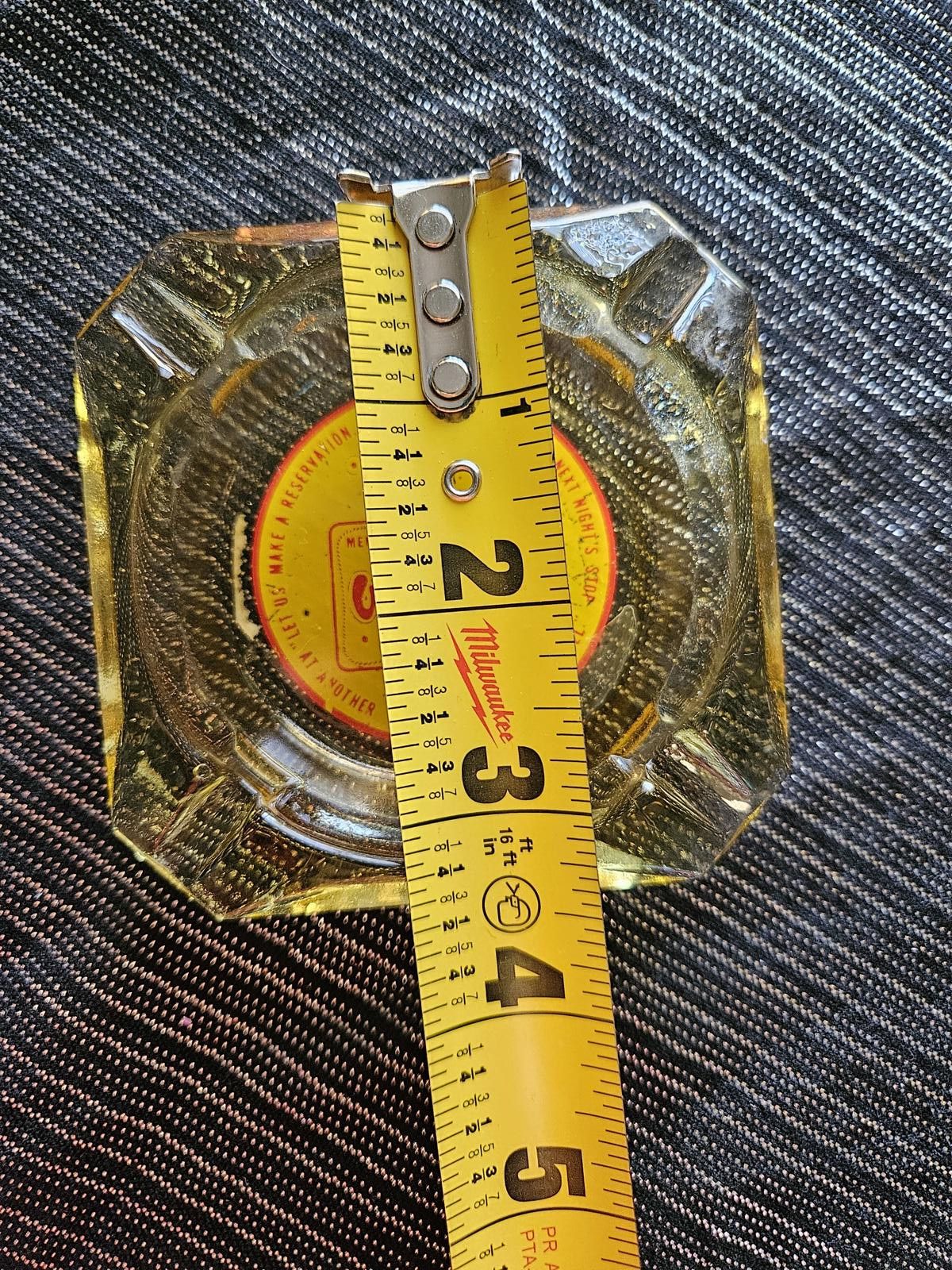 Designer Best western ashtray, yellow with yellow graphics Size ONE SIZE - 3 Thumbnail