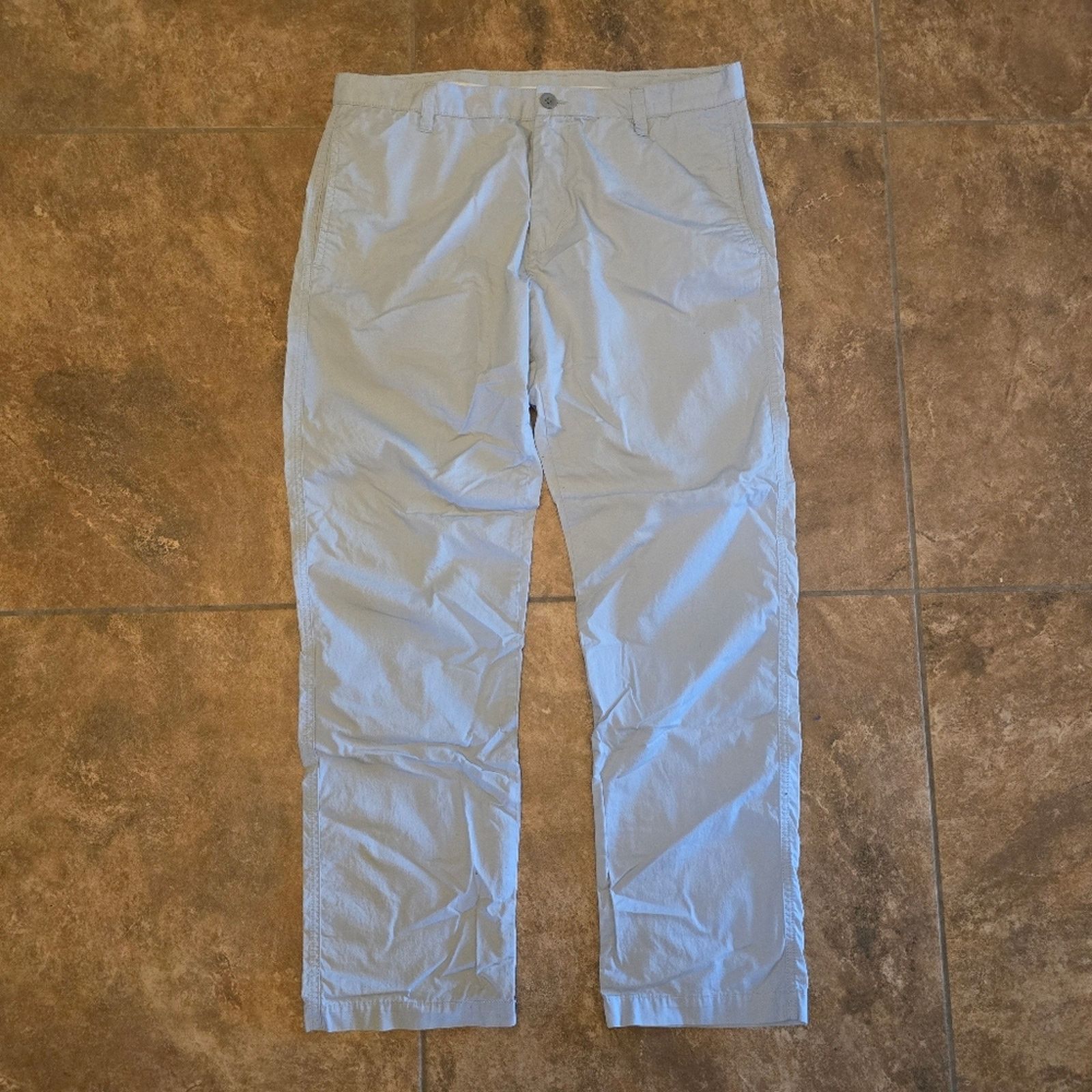 Calvin Klein Light Grey | CALVIN KLEIN | Slim Khaki Pant Size US 34 / EU 50 - 1 Thumbnail