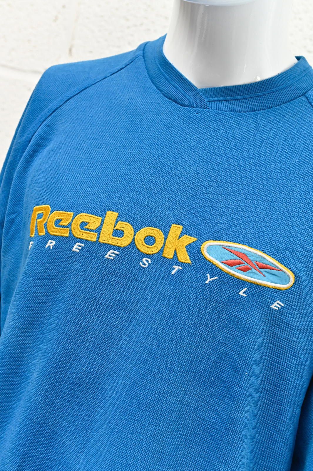 Reebok Reebok Vintage Blue Sweatshirt Spellout Logo Womens Size 12 Size M / US 6-8 / IT 42-44 - 2 Thumbnail