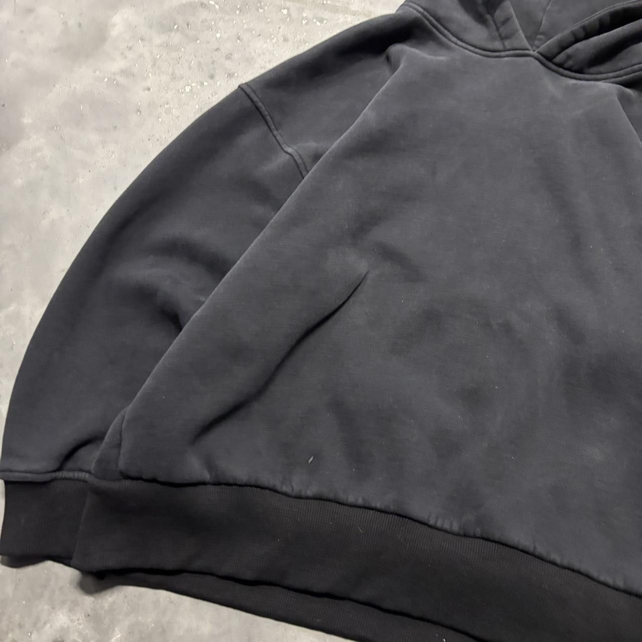 Japanese Brand × Vintage Crazy Vintage Y2K/2000s Black Blank Streetwear Boxy Essential Hoodie! Size US M / EU 48-50 / 2 - 3 Thumbnail