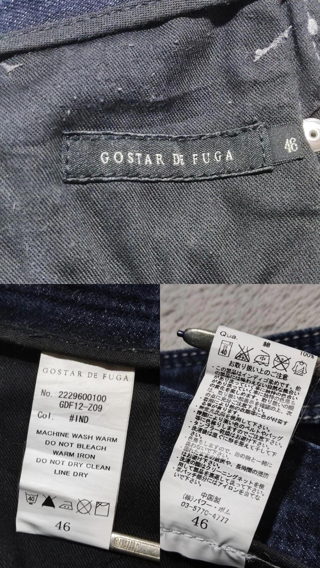 GOSTAR DE FUGA Vintage Gostar de Fuga Distressed Slim Flare Denim Pants Size 30" / US 8 / IT 44 - 12 Thumbnail