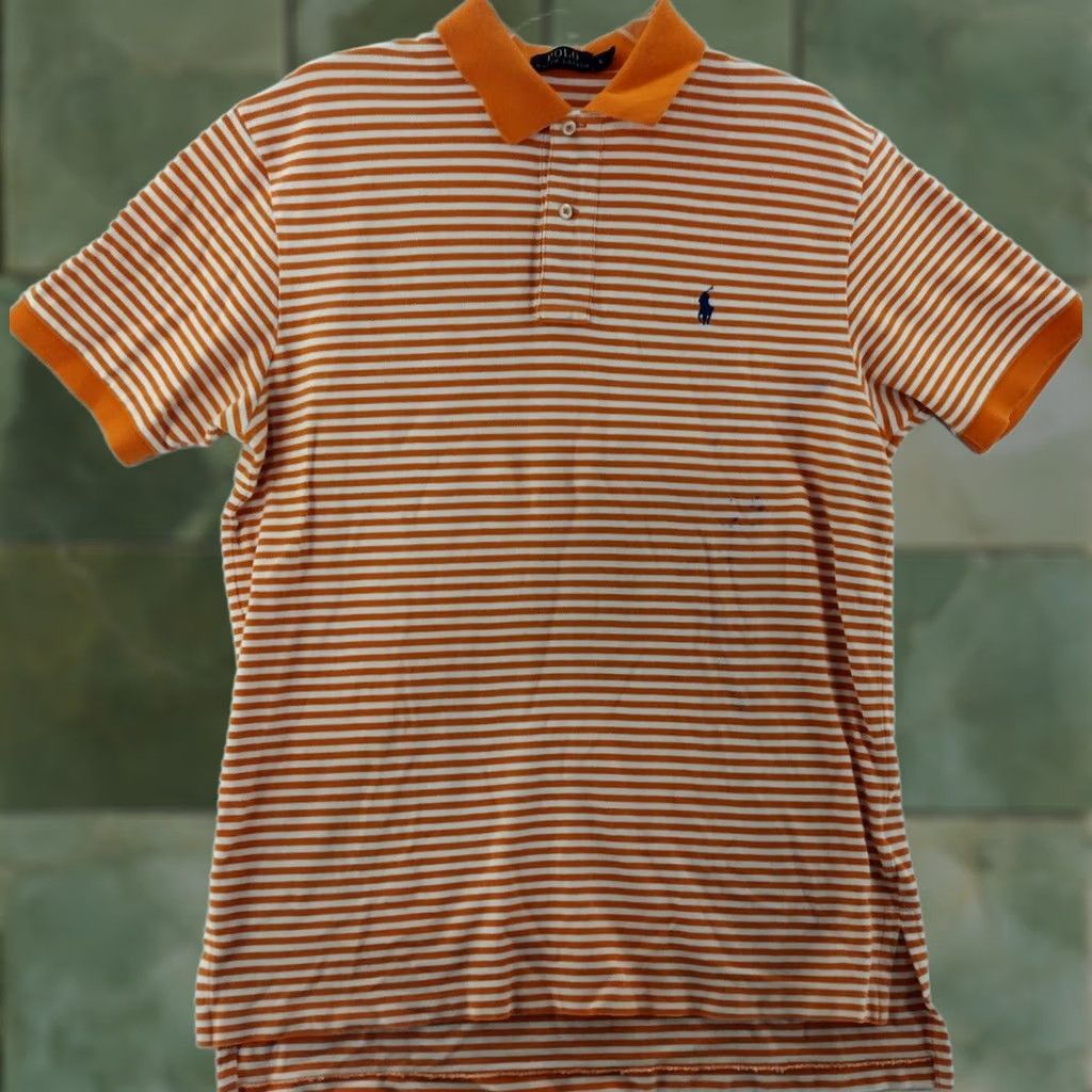Polo Ralph Lauren Polo Ralph Lauren Shirt Mens Large Striped Short Sleeve Polo Size US L / EU 52-54 / 3 - 1 Thumbnail