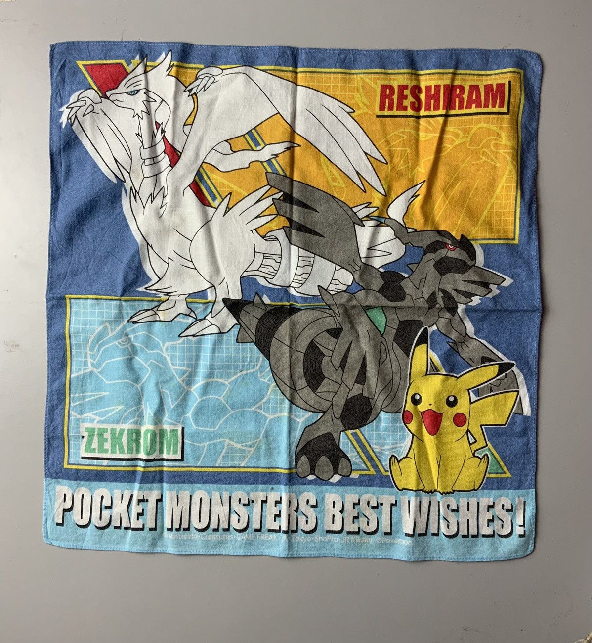 Nintendo Pokemon Zekrom Reshiram Handkerchief Size ONE SIZE - 1 Thumbnail
