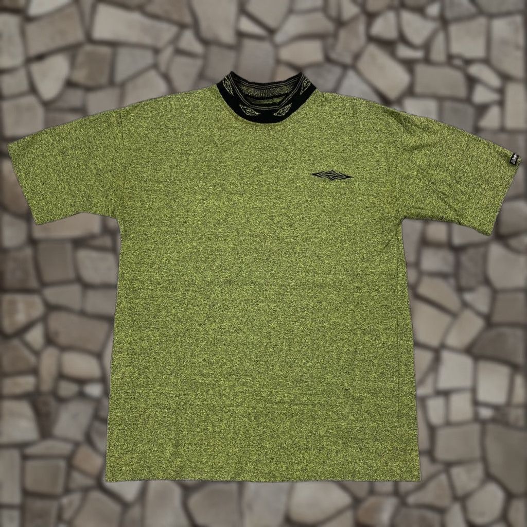 Vintage VINTAGE ZERO GRAVITY 90s Ringer T-Shirt Mock Neck Punk Skate XL Green Mens Size US XL / EU 56 / 4 - 1 Thumbnail
