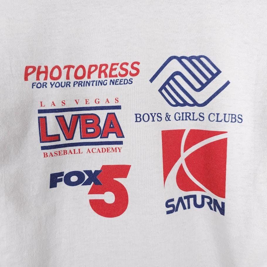 Vintage Vintage Las Vegas Baseball Academy Mens Size Medium White Size US M / EU 48-50 / 2 - 4 Thumbnail