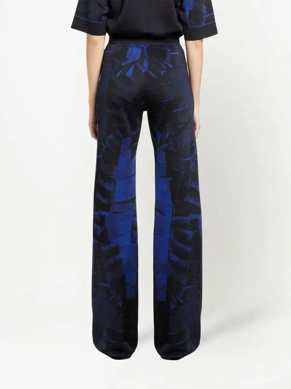 Salvatore Ferragamo o1y0426 Sweatpant in Black/Blue Size 27" / US 4 / IT 40 - 3 Thumbnail