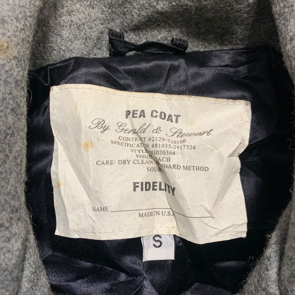 Fidelity Fidelity By Gerald & Stewart Double Breast Pea Coat Size US S / EU 44-46 / 1 - 6 Thumbnail