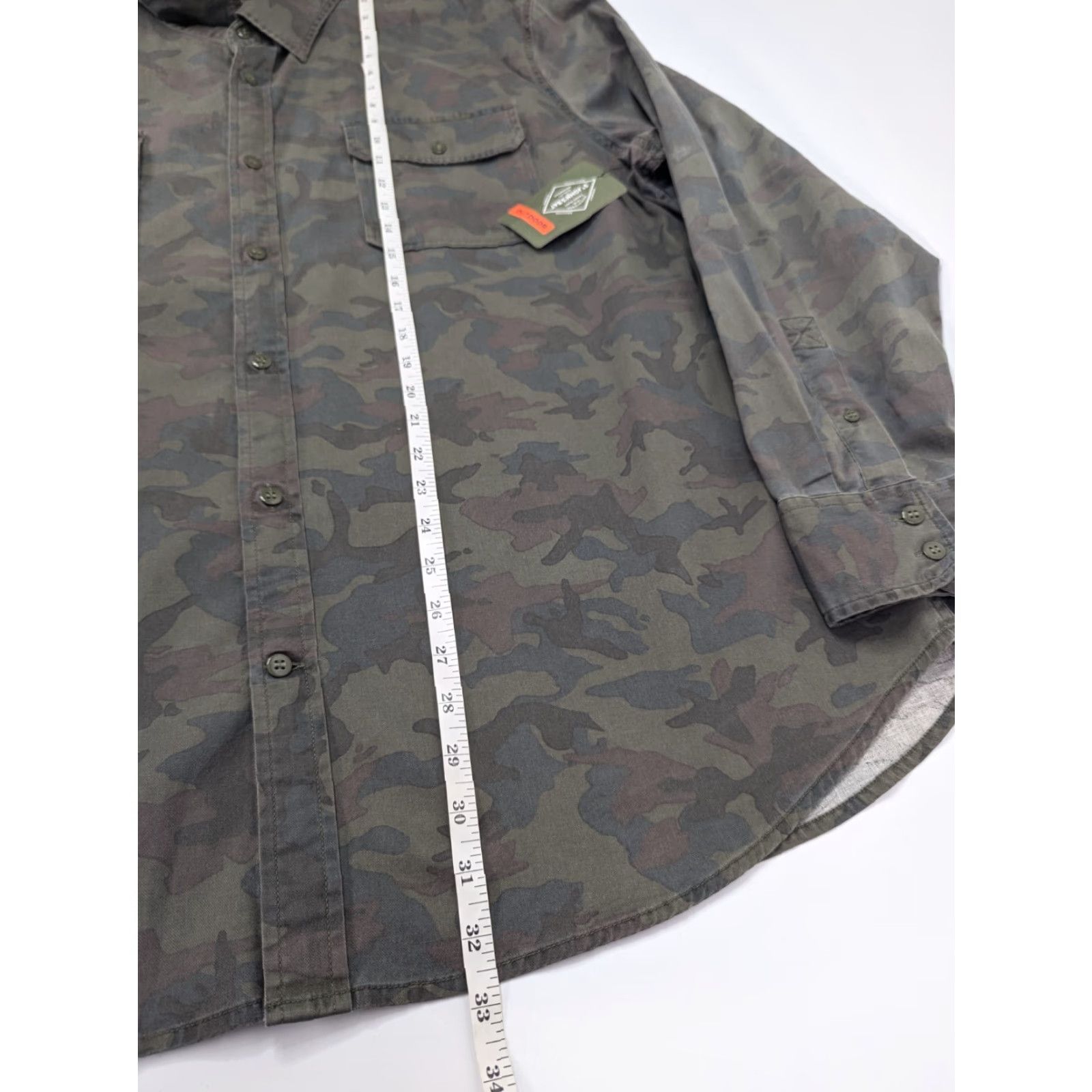 Vintage St. John's Bay Outdoor Camouflage Green Long Sleeve Button-Up Shirt 2XL Pockets Men Size US XXL / EU 58 / 5 - 6 Thumbnail