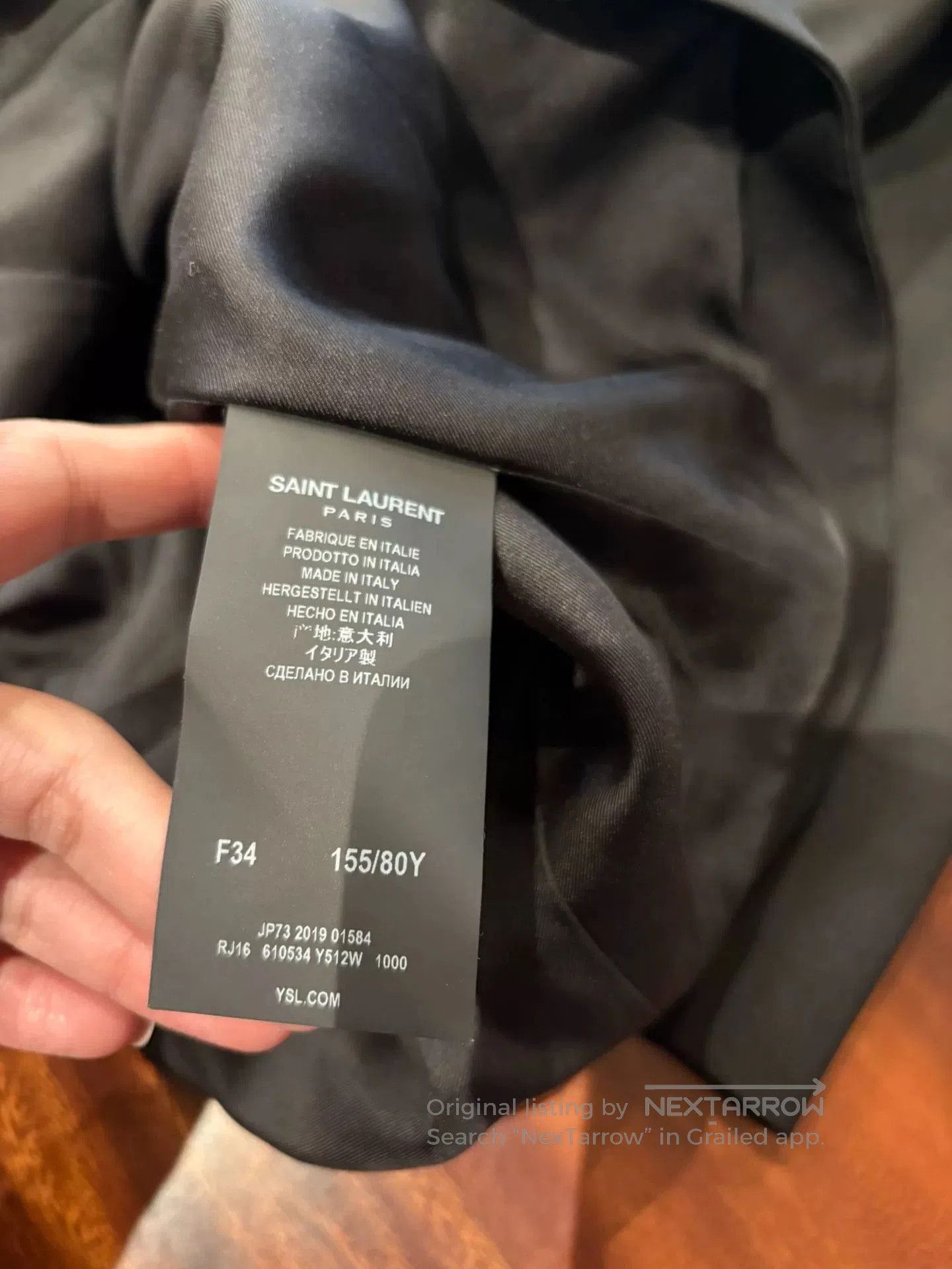Saint Laurent Paris Saint Laurent Black Blazer Dress. Size M / US 6-8 / IT 42-44 - 7 Thumbnail