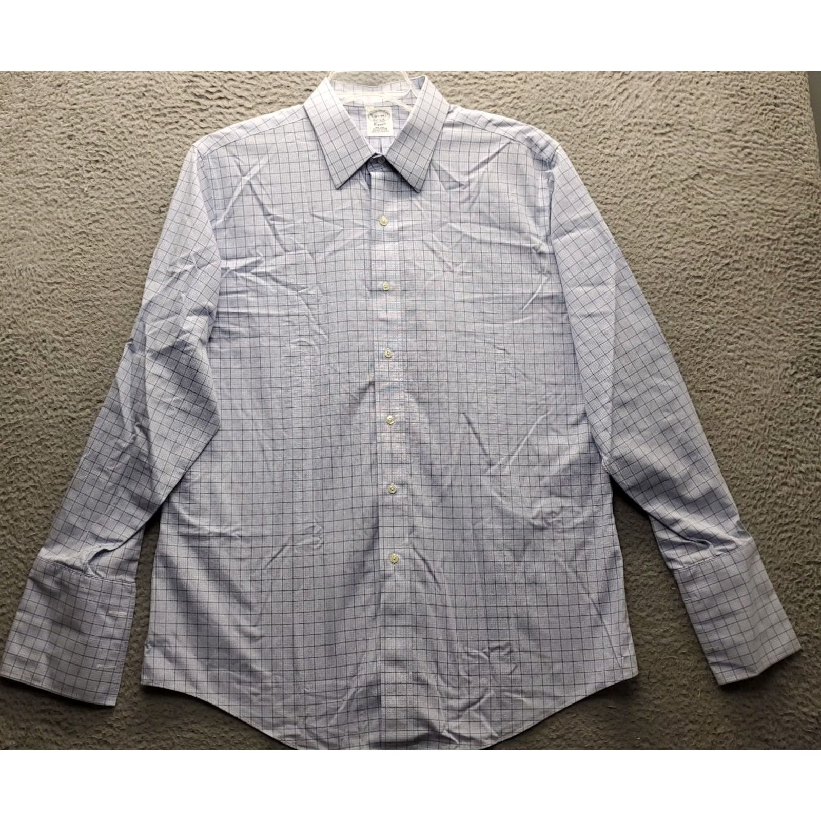 Brooks Brothers Brooks Brothers Dress Shirt Mens 16.5 Multicolor Check Non-Iron Classic Fit Button-Up Shirt Size 46R - 2 Thumbnail