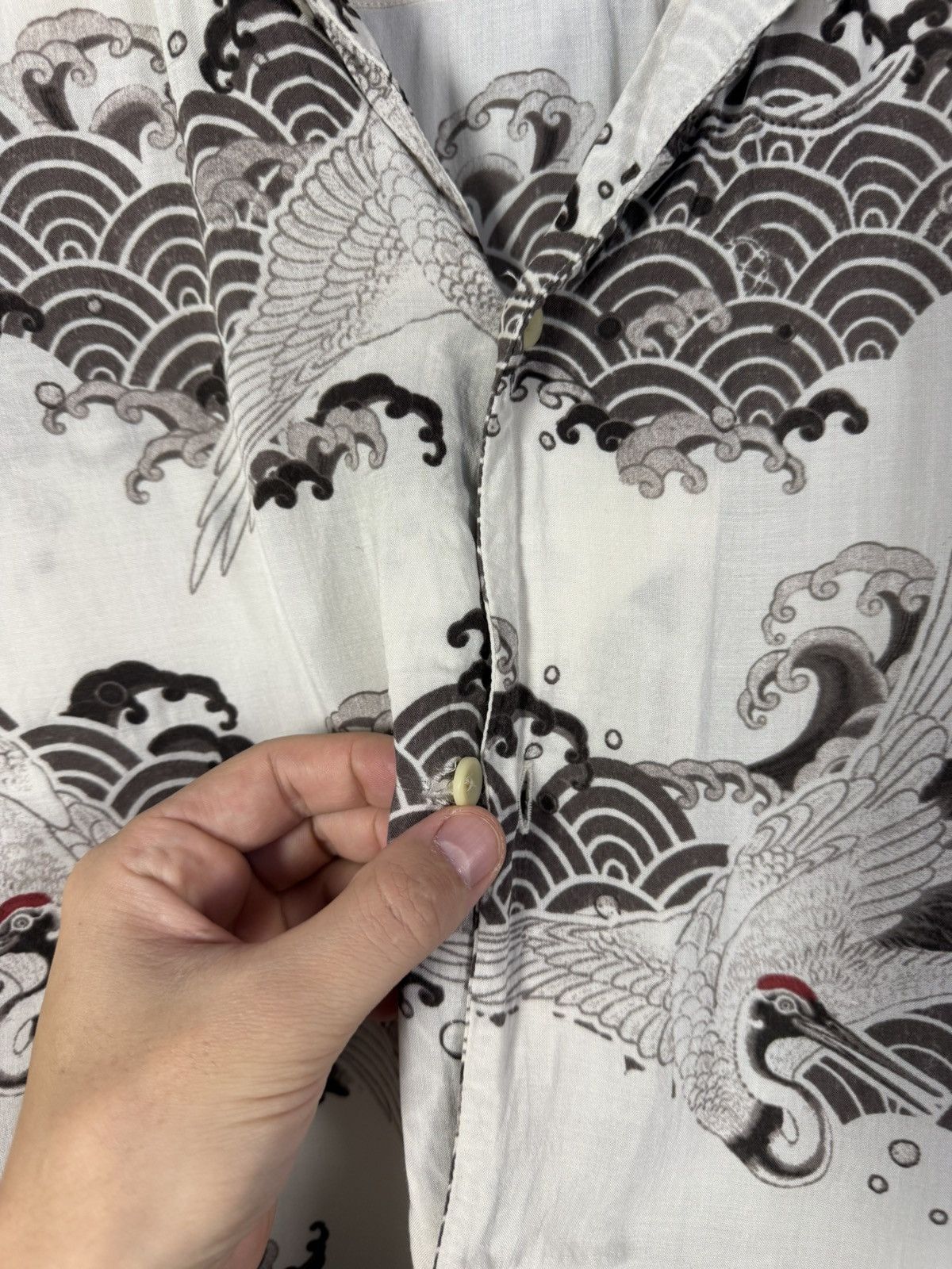 Allsaints Allsaints art crazy designer hawaiian shirt Size US M / EU 48-50 / 2 - 7 Thumbnail