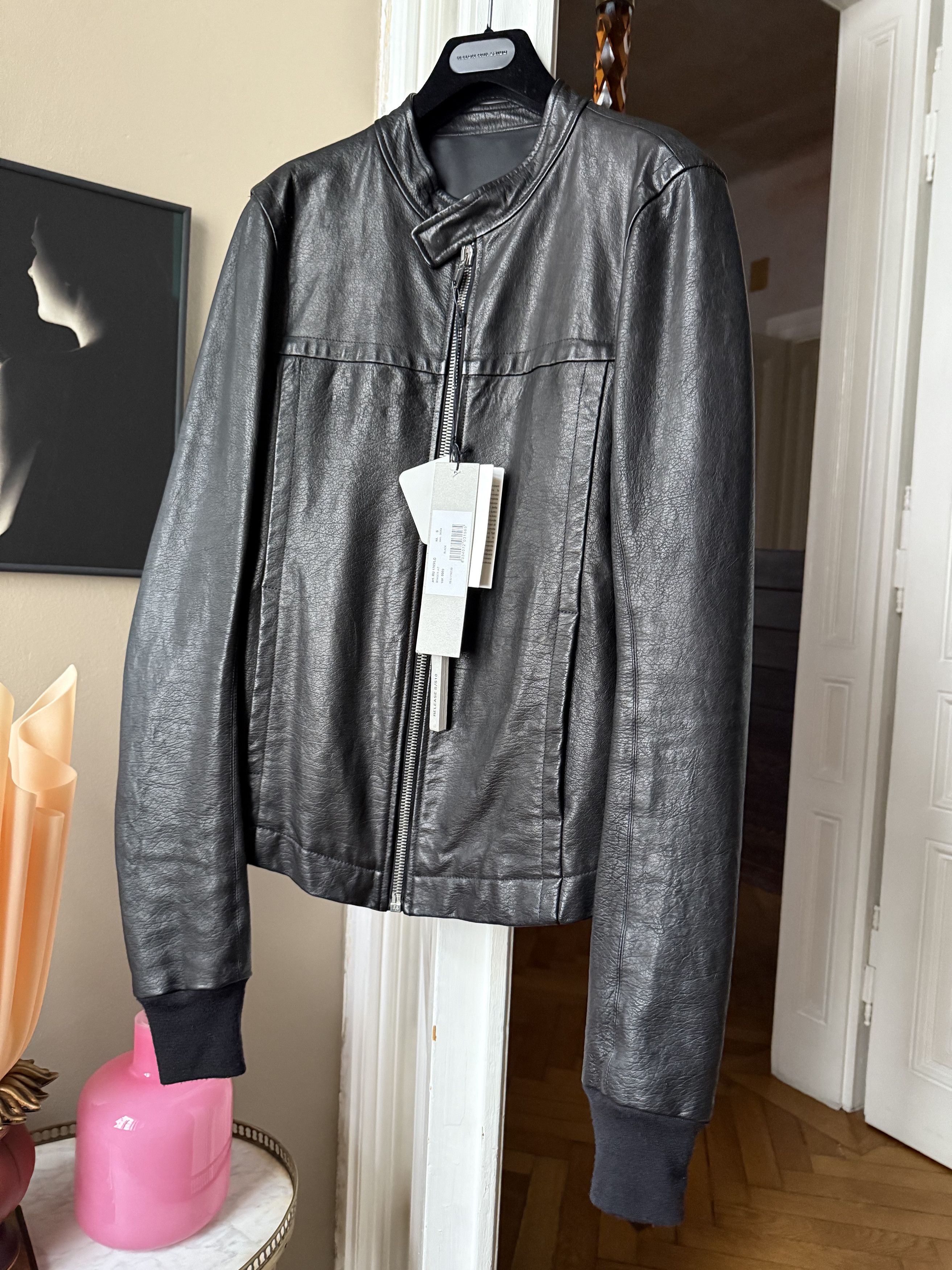Rick Owens Rick Owens leather jacket,SIZE -S WORN TWO, THREE TIMES Size US S / EU 44-46 / 1 - 2 Thumbnail