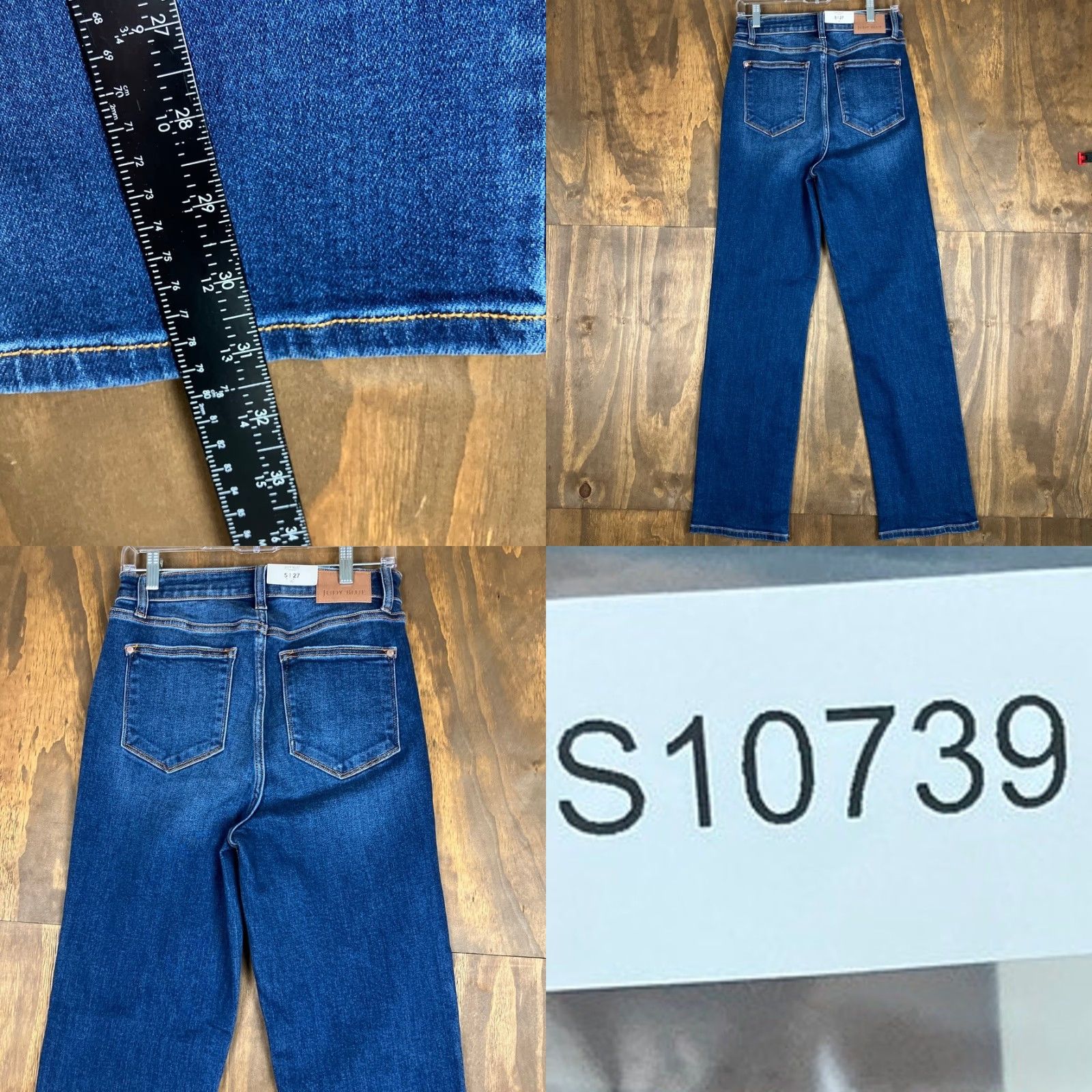 Vintage Judy Blue Jeans Women's Jeans Denim Dad Jean Button Fly Stretch 5/27 Regular Straight 5-Pocket Denim Blue Women Size 27" / US 4 / IT 40 - 8 Thumbnail