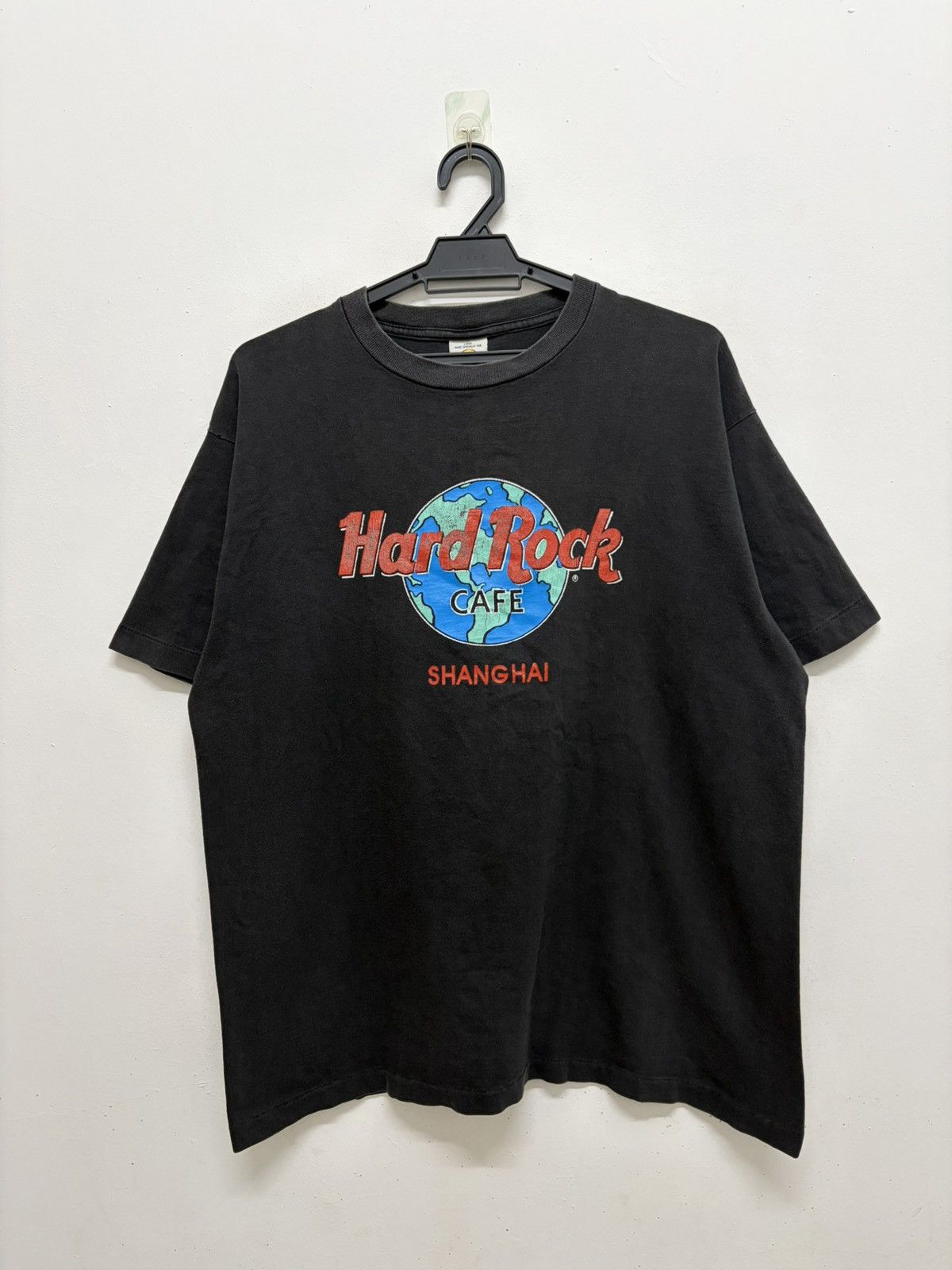 Vintage RARE 90s HARD ROCK CAFE SHANGHAI SINGLE STITCH BEAUTY FADE Size US L / EU 52-54 / 3 - 1 Thumbnail