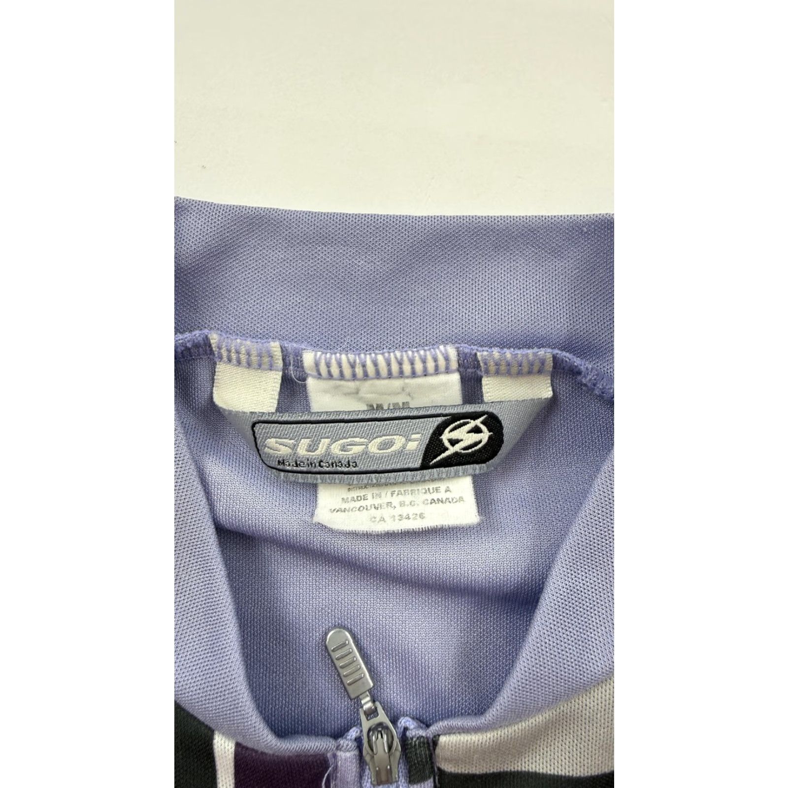 Vintage Sugoi Cycling Jersey Womens M Purple Black Geometric Short Sleeve 1/4 Zip Size M / US 6-8 / IT 42-44 - 4 Thumbnail