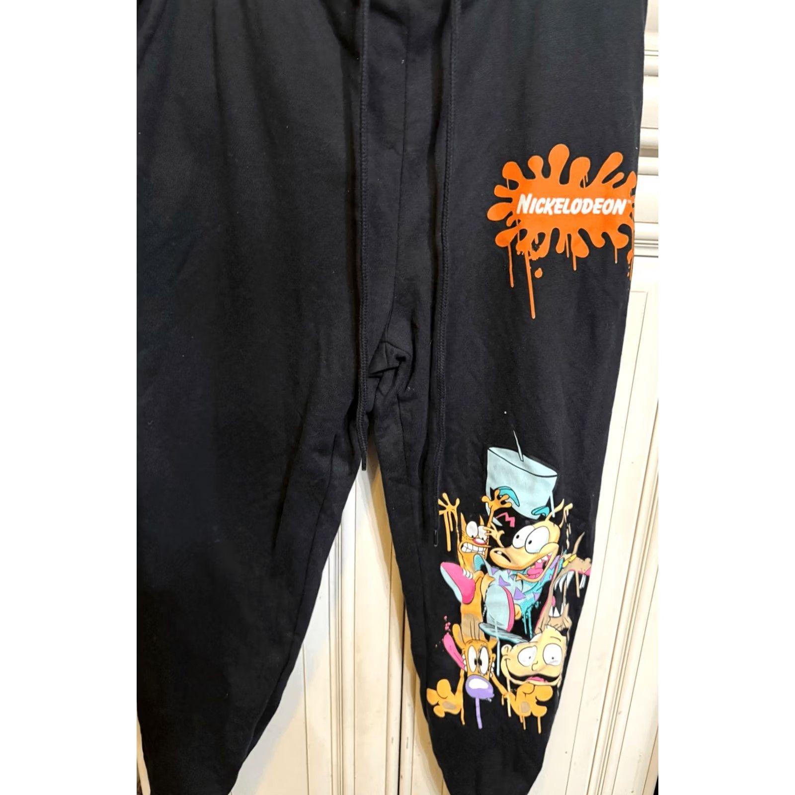 Nickelodeon Nickelodeon Men’s Sweatpants Jogger Drawstring Black Small Multicolor Family Portrait Size US 29 - 6 Thumbnail