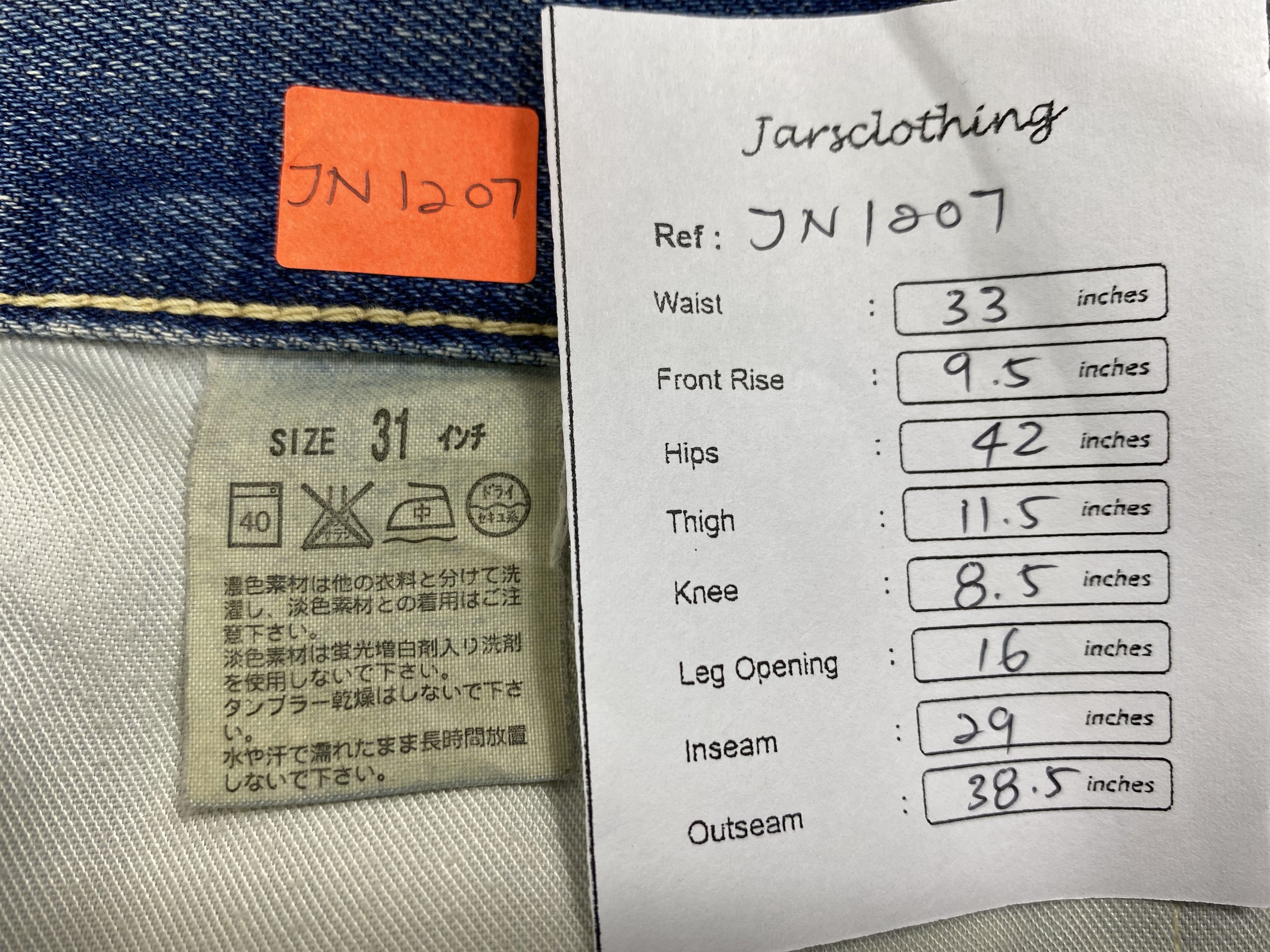 Levi's Blue Distressed Vintage Levi's 502 33x29 Denim -JN1207 Size US 33 - 8 Thumbnail