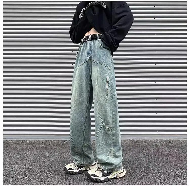 Japanese Brand Hip hop loose fit straight leg jeans Size US 30 / EU 46 - 1 Thumbnail