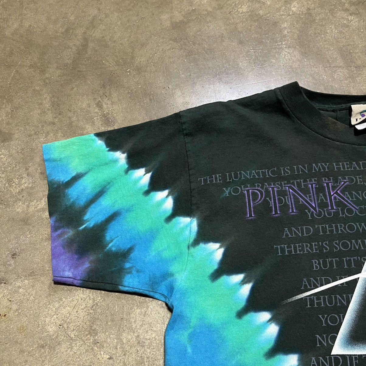 Liquid Blue Vintage Pink Floyd Dark Side of Moon Liquid Blue Tie Dye Size US M / EU 48-50 / 2 - 3 Thumbnail