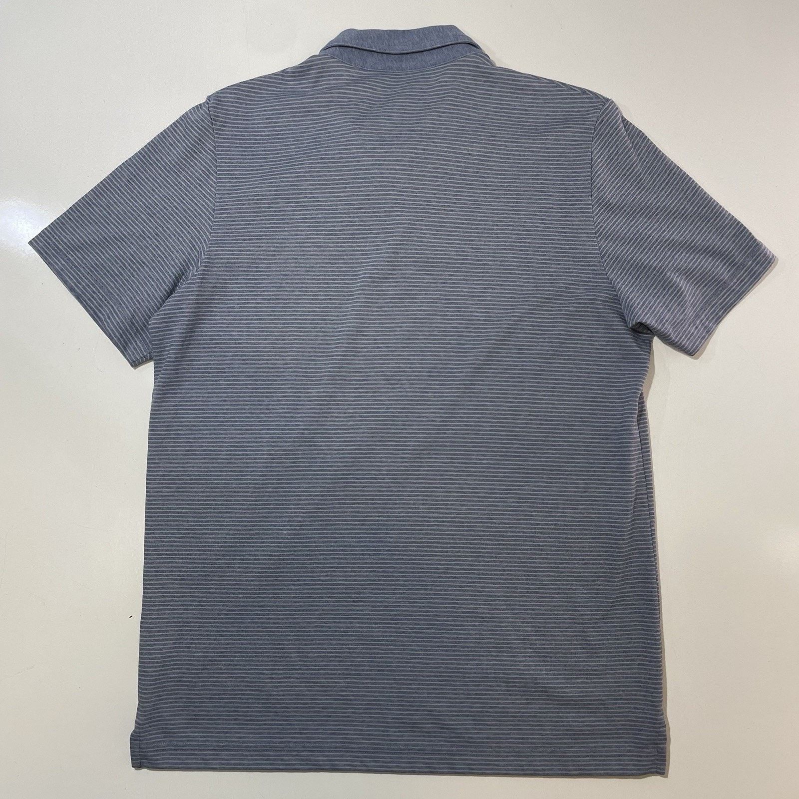 TravisMathew Travis Mathew Golf Polo Shirt Men’s Large Micro Stripe Blue Size US L / EU 52-54 / 3 - 4 Thumbnail