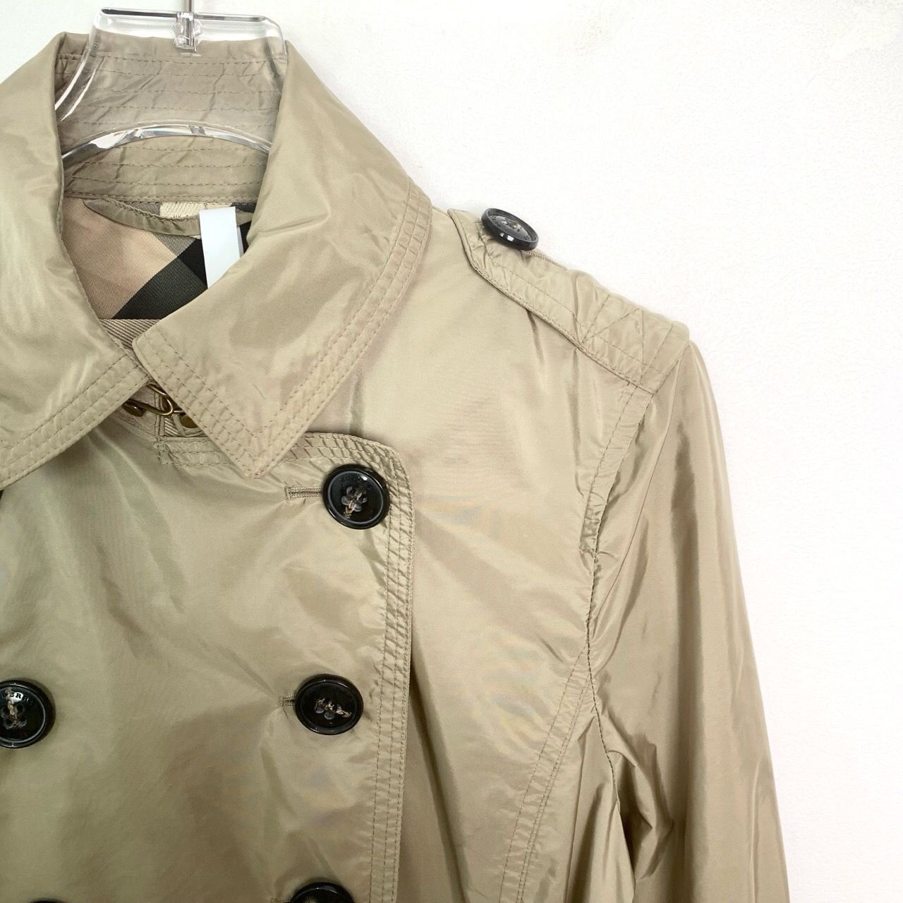 Burberry Burberry Brit Womens Khaki Double-Breasted Belted Trench Coa Size XS / US 0-2 / IT 36-38 - 5 Thumbnail