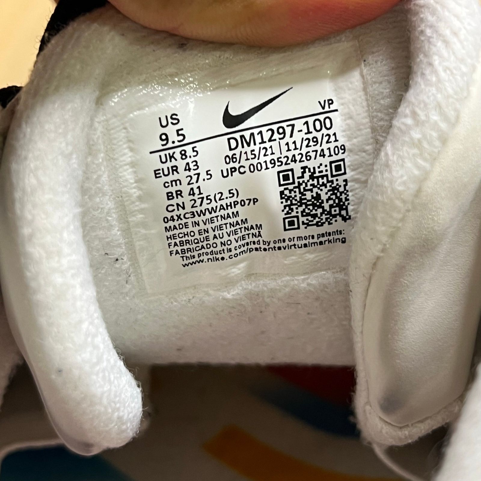 Nike Nike Air More Uptempo 96 White Black Multi Men’s Size 9.5 Size US 9.5 / EU 42-43 - 6 Thumbnail