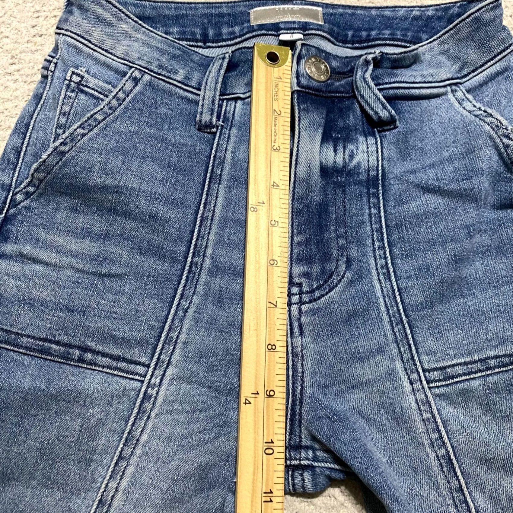 Vintage KUT from the Kloth Womens Reese Ankle Jeans Blue Denim Medium Wash sz 0 Straight Size 25" / US 0 / IT 36 - 7 Thumbnail