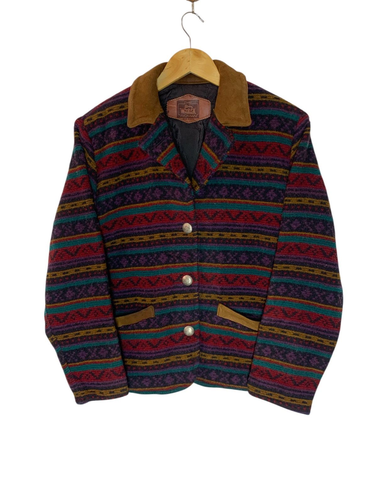 L.L. Bean × Vintage × Woolrich Woolen Mills Vintage WOOLRICH Native Aztec Wool Womens Jacket Size US M / EU 48-50 / 2 - 1 Thumbnail