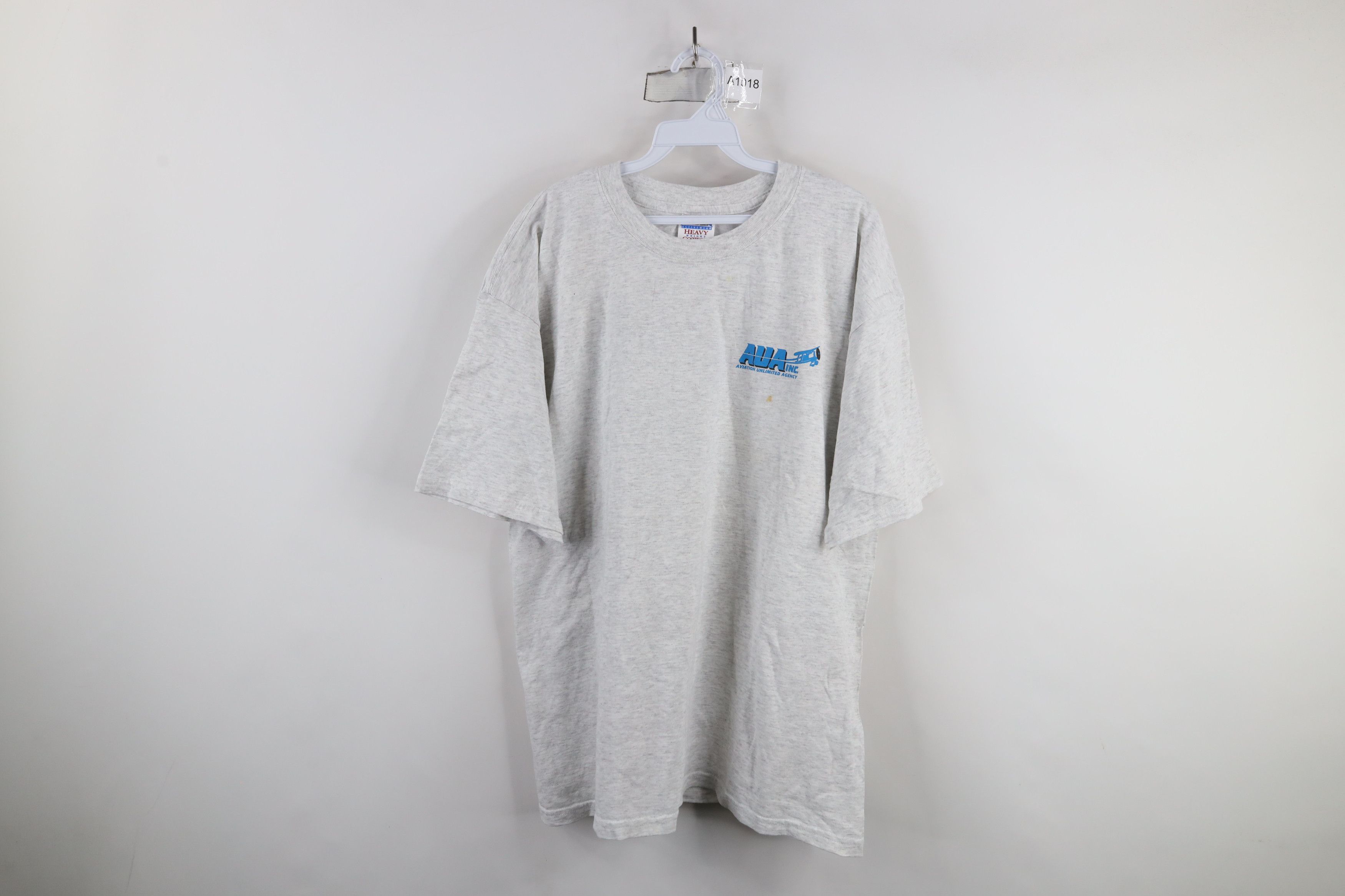 Vintage Vintage 90s AUA Inc Aviation Unlimited Agency T-Shirt Gray Size US XL / EU 56 / 4 - 1 Thumbnail
