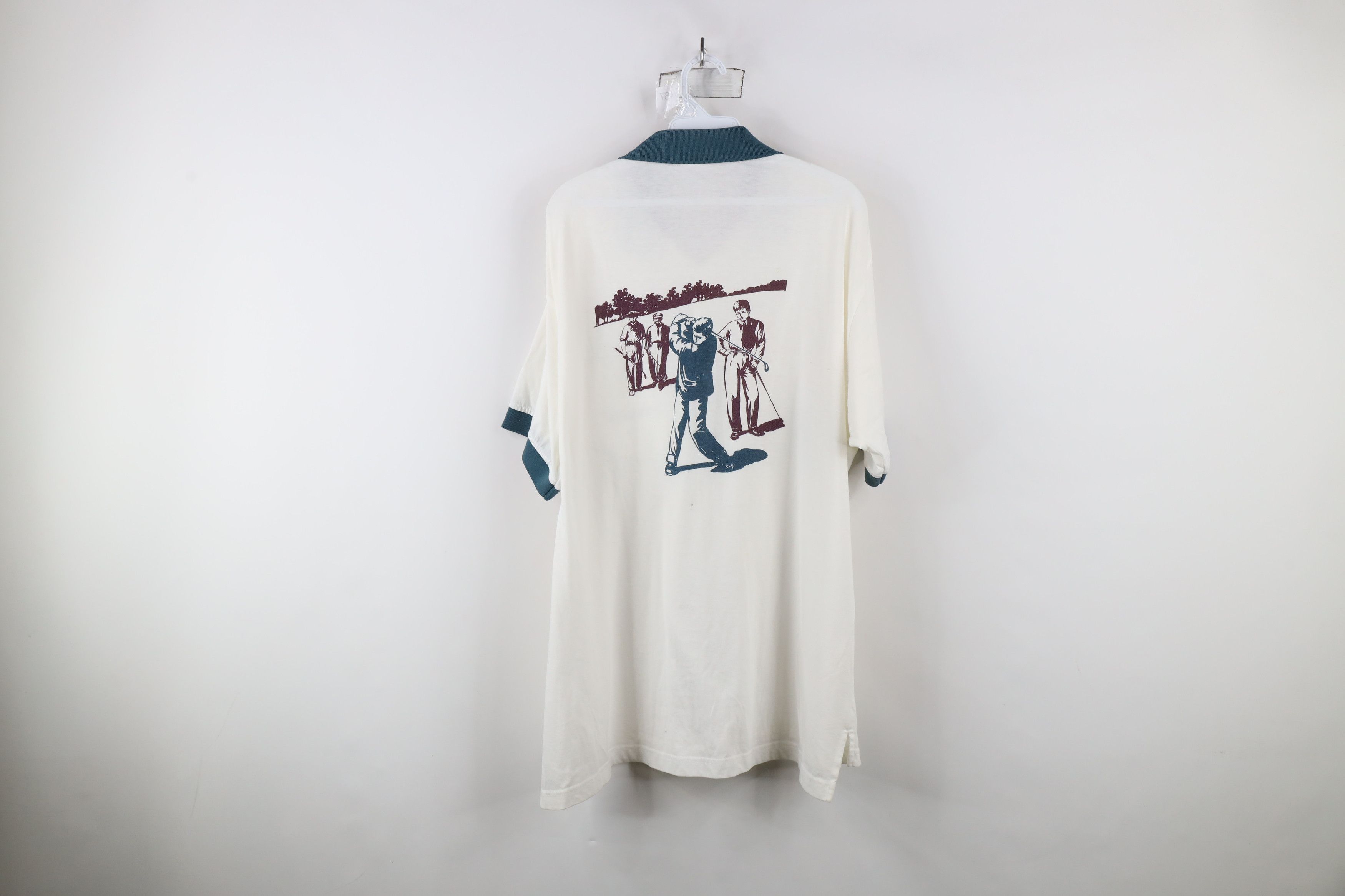 Vintage Vintage 90s Streetwear All Over Print Collared Polo Shirt Size US XL / EU 56 / 4 - 13 Thumbnail