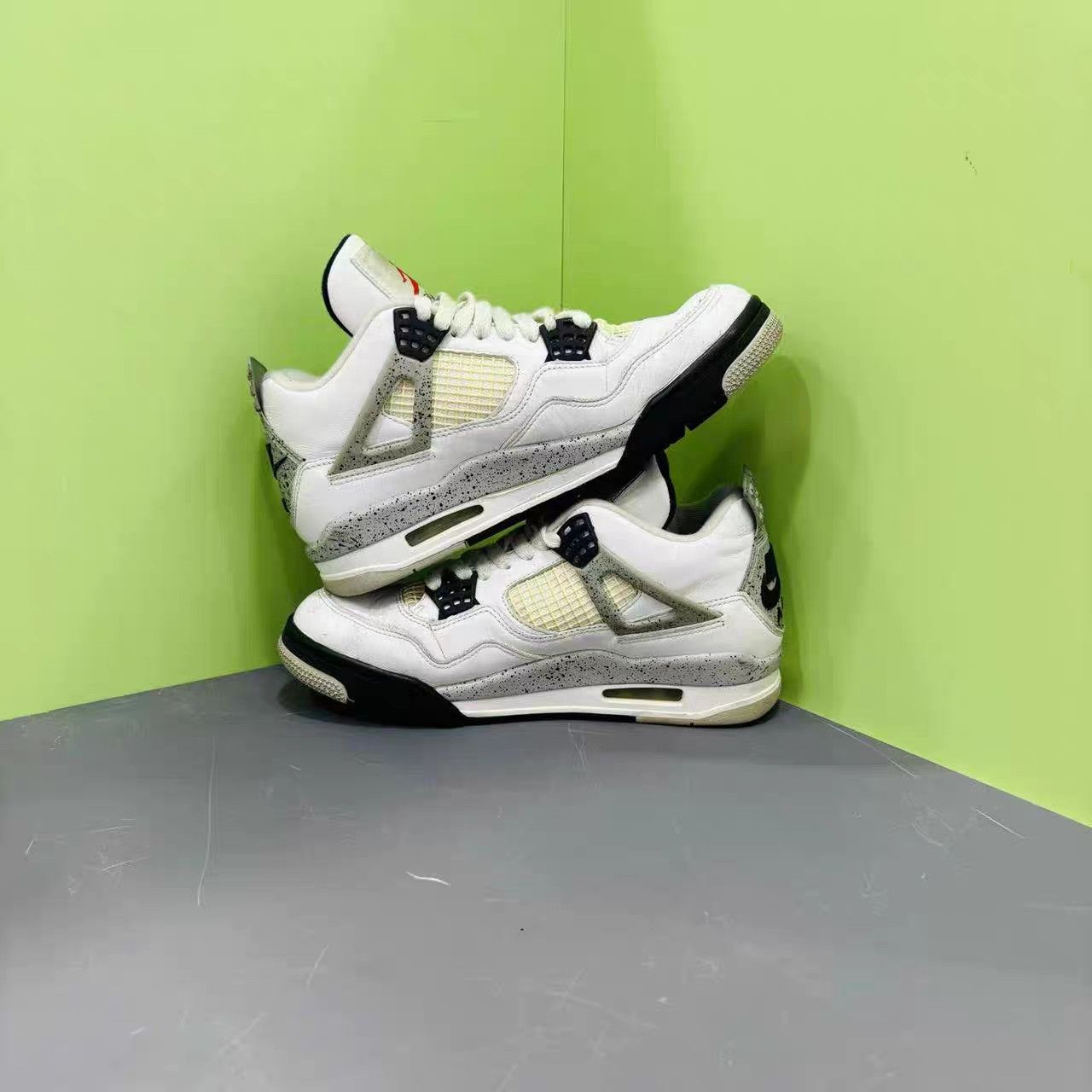 Jordan Brand Air Jordan 4 Retro White Cement Basketball Shoes K15 Size US 7.5 / EU 40-41 - 6 Thumbnail