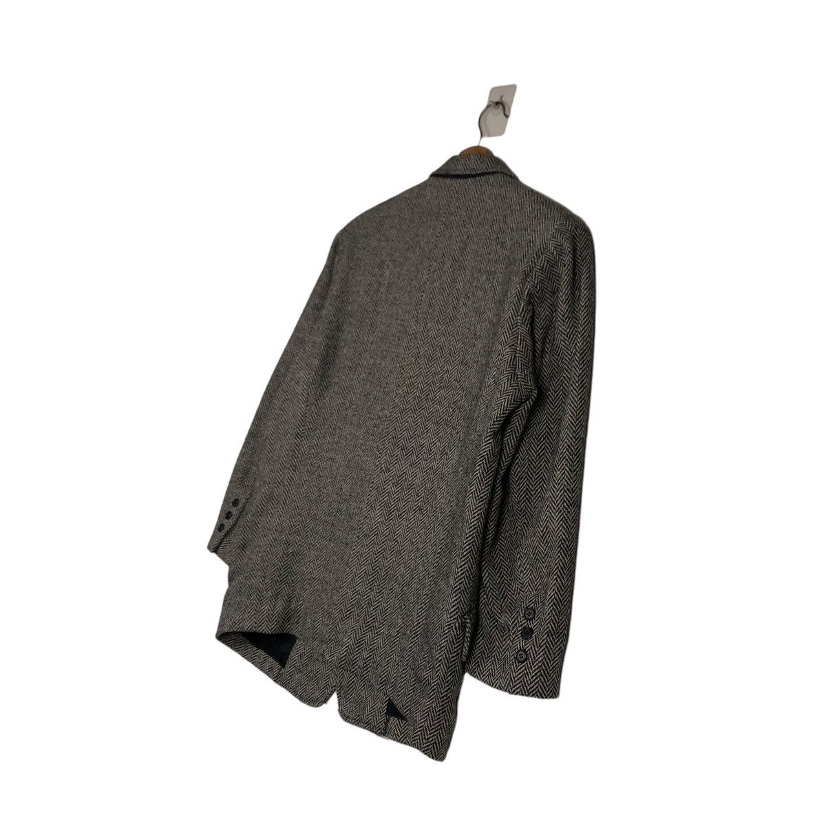 Issey Miyake 🔥VTG IS ISSEY MIYAKE WOOL JACKET HERRINGBONE DOUBLE BREAST Size US M / EU 48-50 / 2 - 10 Thumbnail