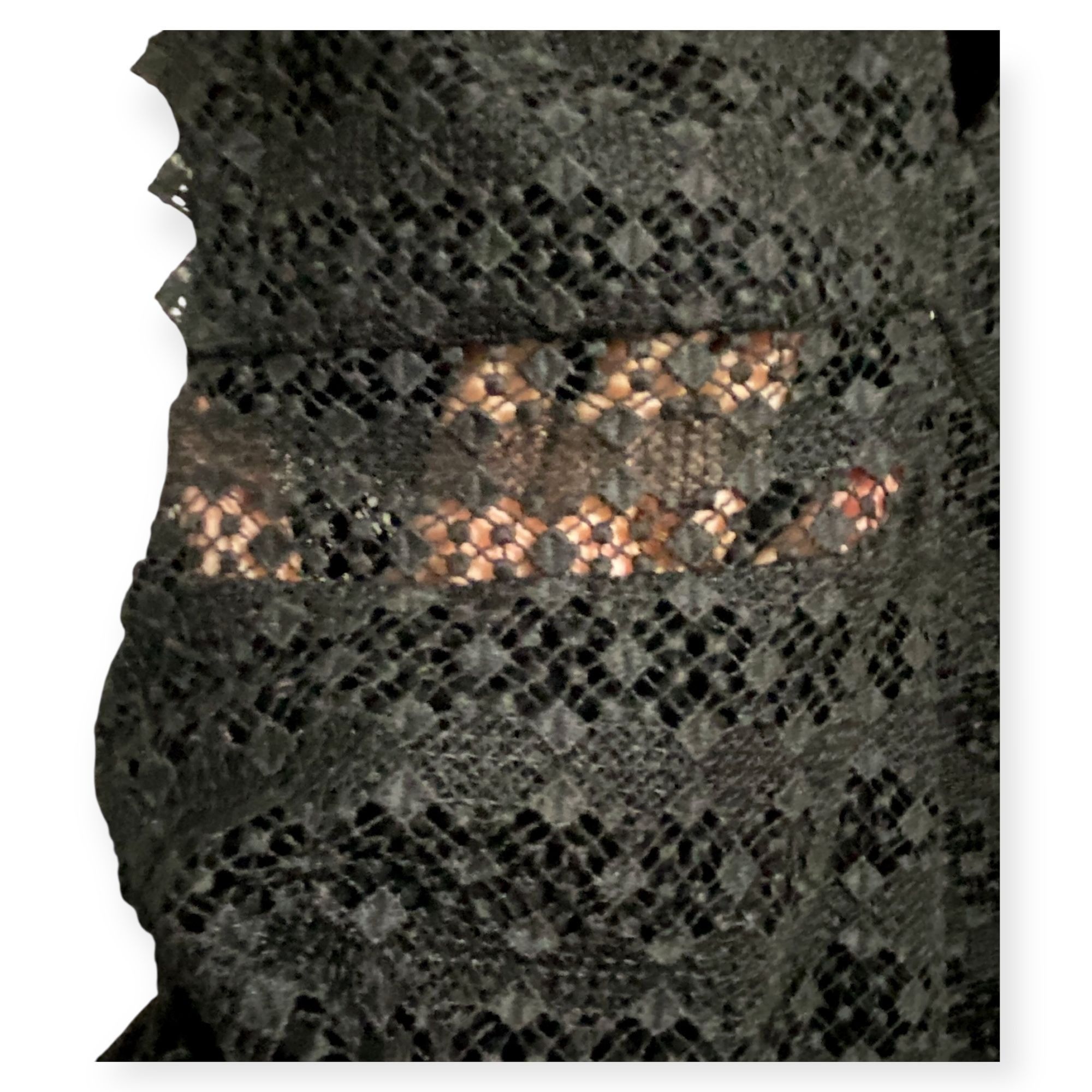 Sandro Sandro Lindsey black pinked crocheted dress, Size 3/L Size L / US 10 / IT 46 - 10 Thumbnail