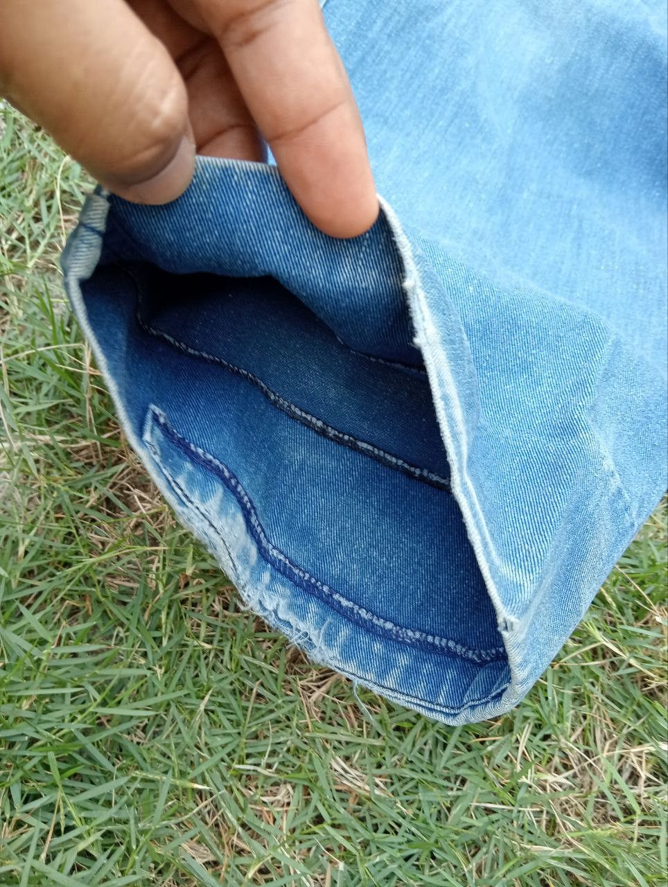 Issey Miyake VINTAGE ISSEY MIYAKE MEN PANTS - SIZE L BLUE Size US 31 - 4 Thumbnail