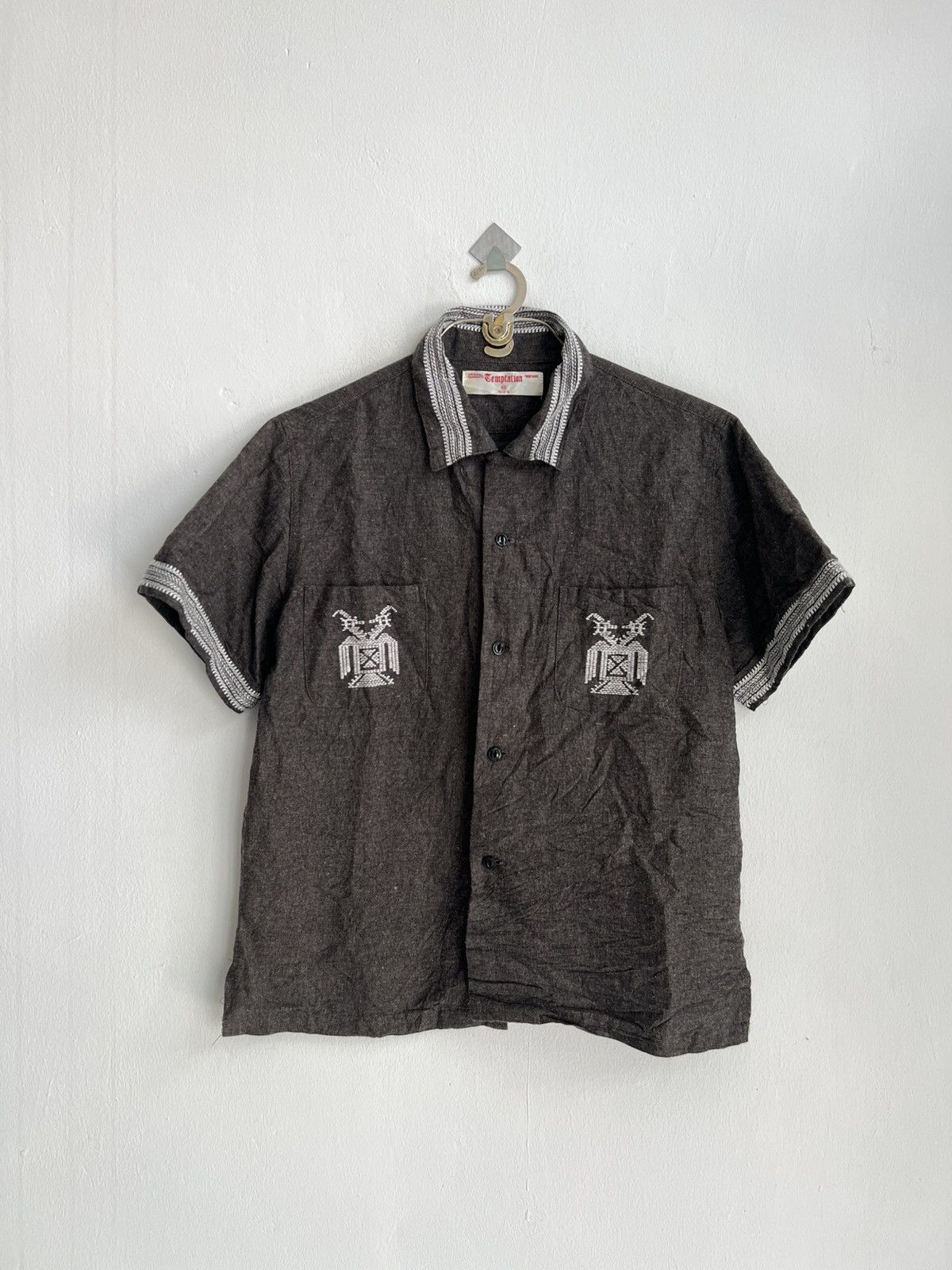 Comme des Garcons Vintage Temptation Guatemalan Native Bird Camp Collar Shirt Size US M / EU 48-50 / 2 - 1 Thumbnail