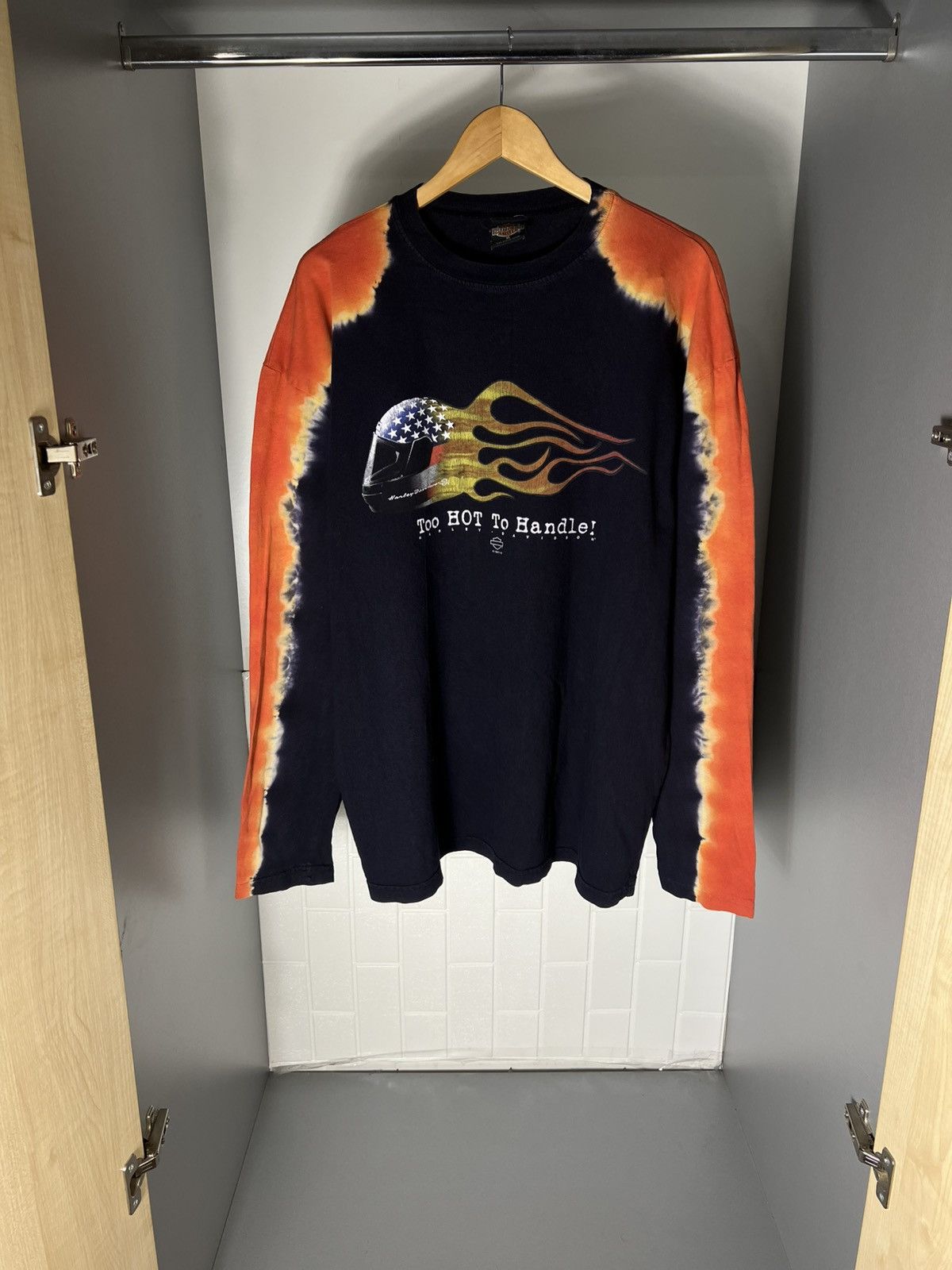 Harley Davidson VINTAGE HARLEY DAVIDSON MOTORCYCLE LAS VEGAS 1995 RETRO Y2K Size US XL / EU 56 / 4 - 1 Thumbnail