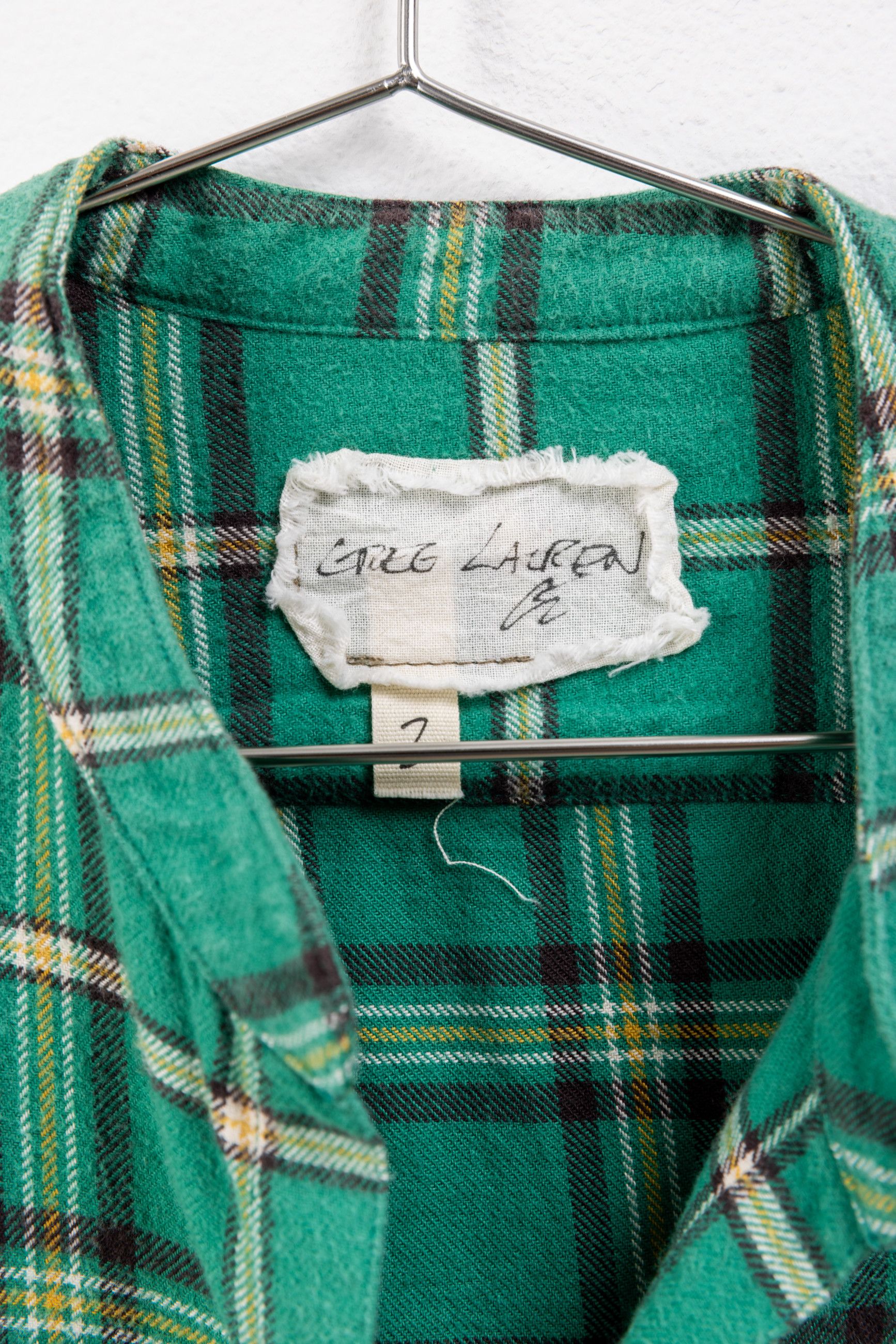 Greg Lauren Green flannel studio shirt Size US M / EU 48-50 / 2 - 5 Thumbnail