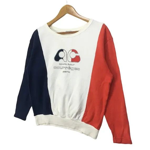 Courreges Vtg COURREGES Sport Paris Crewneck Sweatshirt Spell Out Size M / US 6-8 / IT 42-44 - 4 Thumbnail