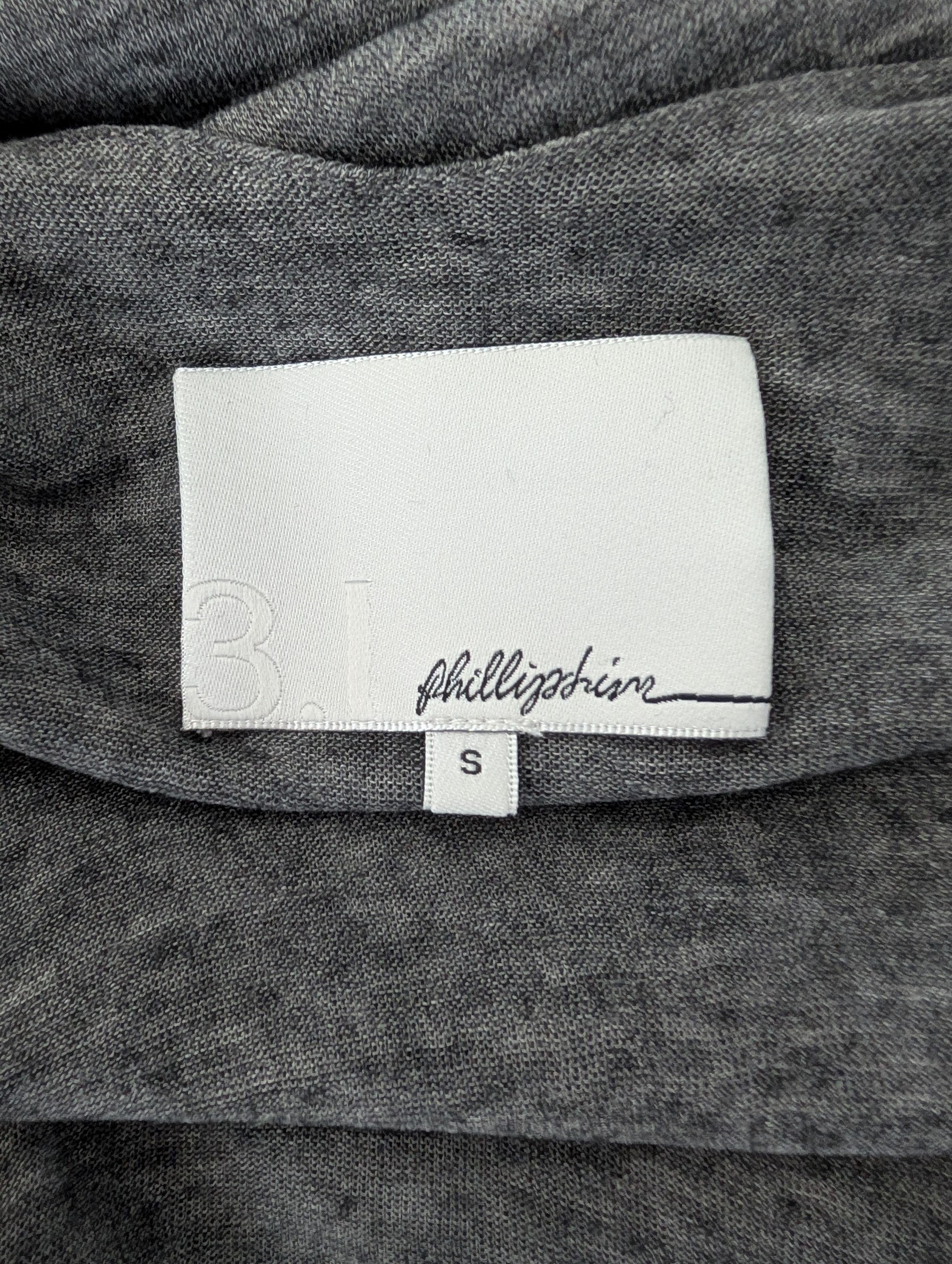 3.1 Phillip Lim Grey Open Neck Wool Flare Dress Size S / US 4 / IT 40 - 4 Thumbnail