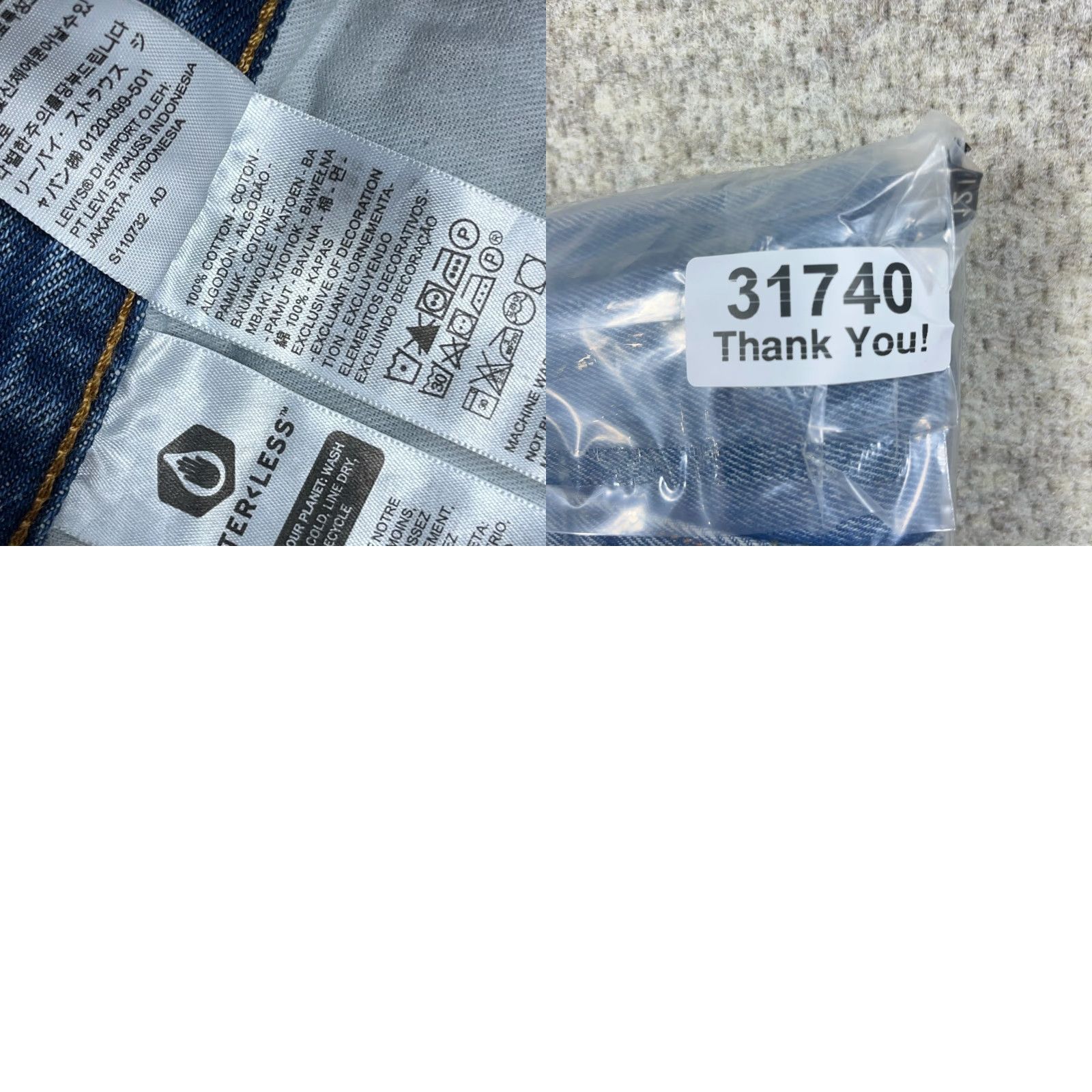 Levi's Levis 550 Jeans Men 36x29 Relaxed Fit Baggy Distressed Faded Med Wash 100% Cotto Size US 36 / EU 52 - 10 Thumbnail