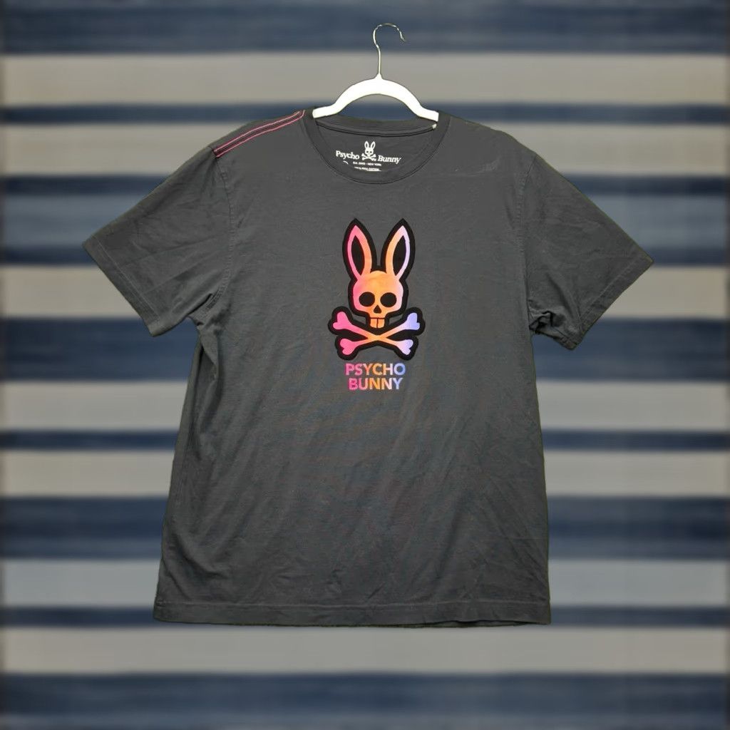 Psycho Bunny VINTAGE Psycho Bunny Shirt Mens Small 6 Pima Cotton Dylan Gradient Bunny Short Sleeve Size US S / EU 44-46 / 1 - 1 Thumbnail