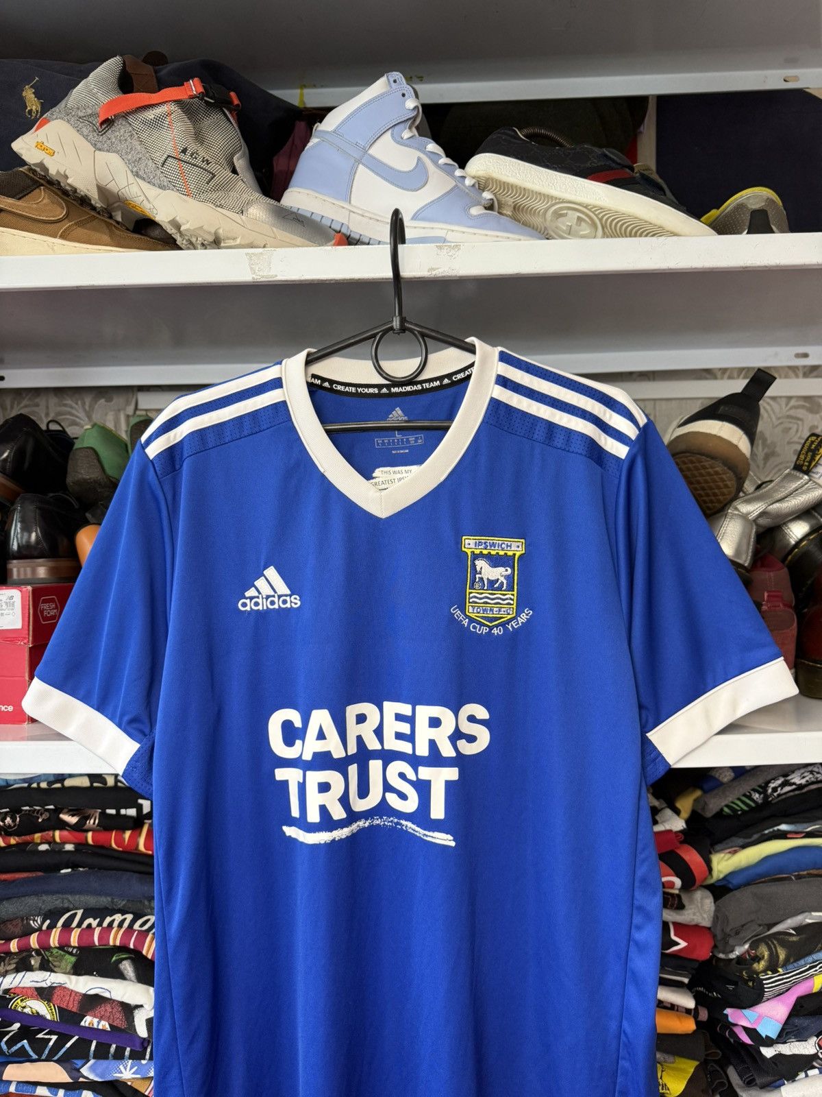 Adidas × Vintage Original IPSWICH TOWN 2020/21 Home Football Shirt Adidas Size US L / EU 52-54 / 3 - 2 Thumbnail