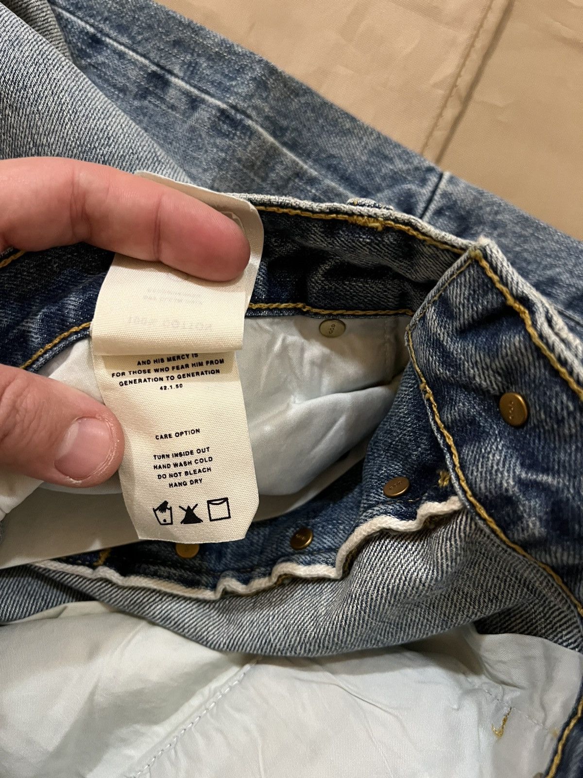 Fear of God Fear Of God 5th Collection Vintage Wash Denim Size 33 Size US 33 - 8 Thumbnail