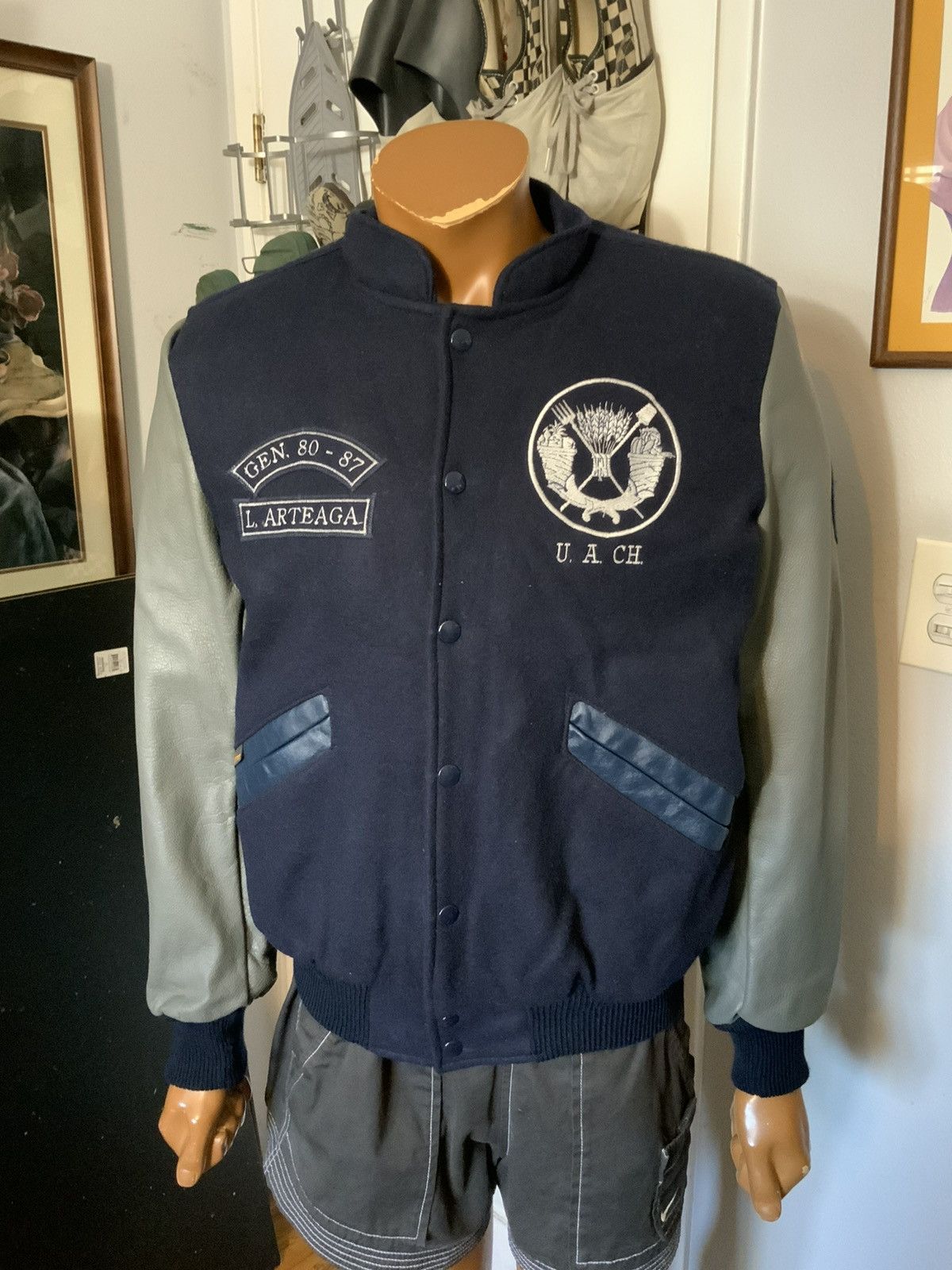 Vintage College Chapingo Agricultural Parasitology Letterman Jacket Size US S / EU 44-46 / 1 - 11 Thumbnail