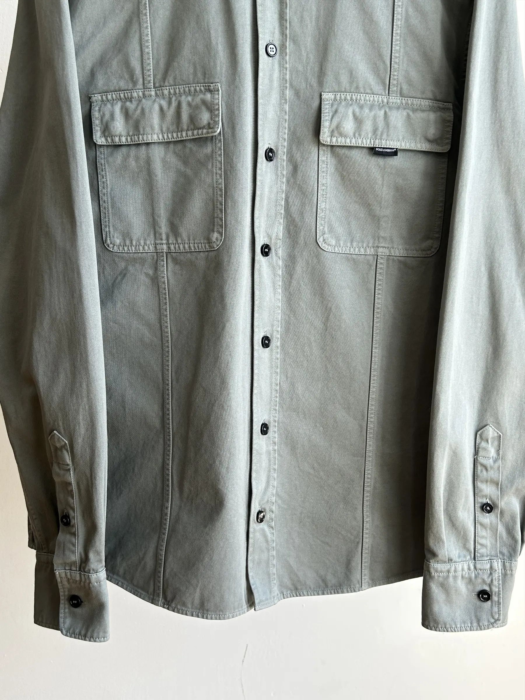 Dolce & Gabbana DOLCE GABBANA Shirt Seam Detail S/S 2024 Jacket Heavy E0449 Size US M / EU 48-50 / 2 - 4 Thumbnail
