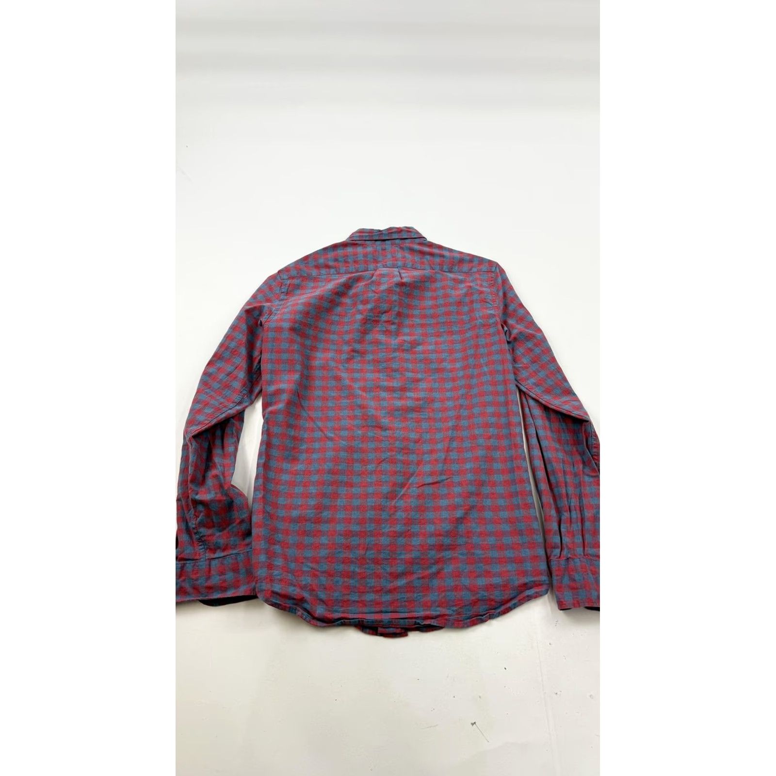 J.Crew J.Crew Shirt Mens Small Blue Red Check Slim Fit Stretch Button-Down Casual Shirt Size US S / EU 44-46 / 1 - 4 Thumbnail